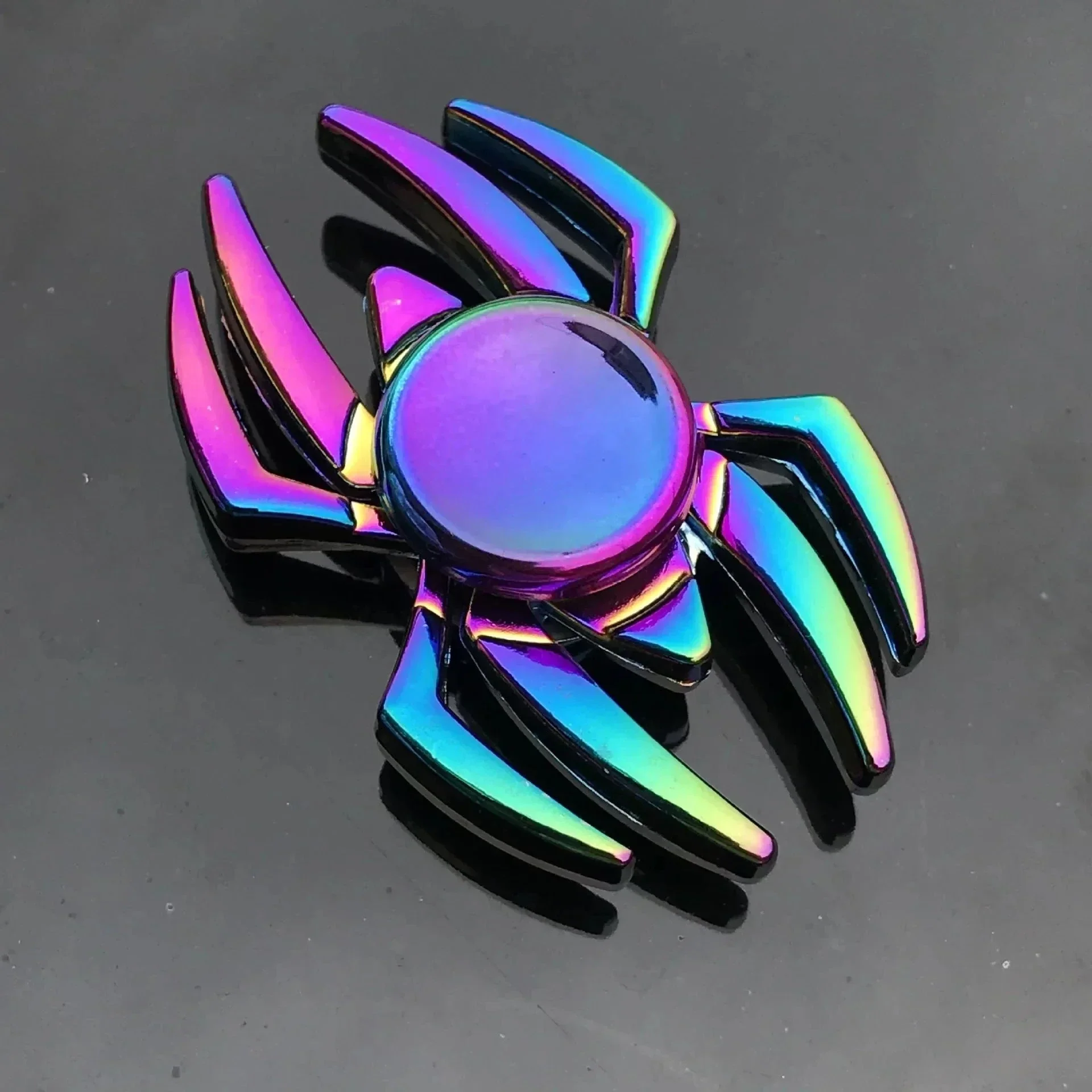 Metal Rainbow Fidget Spinner – Colorful EDC Hand Spinner Toy for Kids & Adults | Anti-Anxiety Stress Relief Finger Spinner Gift - Image 9