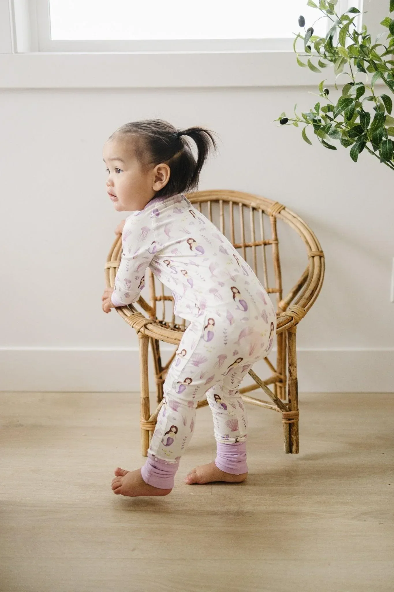 Mia's Mermaids Bamboo Zippy Romper - Image 2