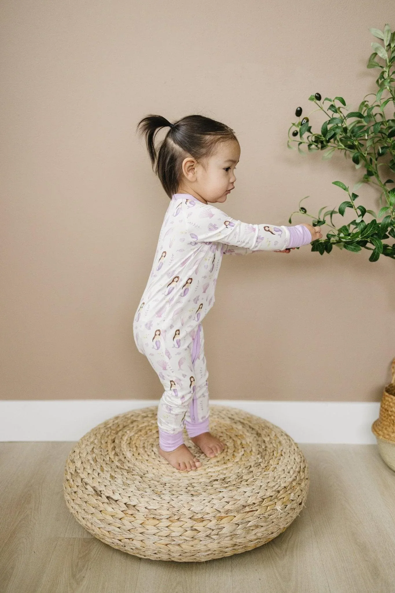 Mia's Mermaids Bamboo Zippy Romper - Image 3