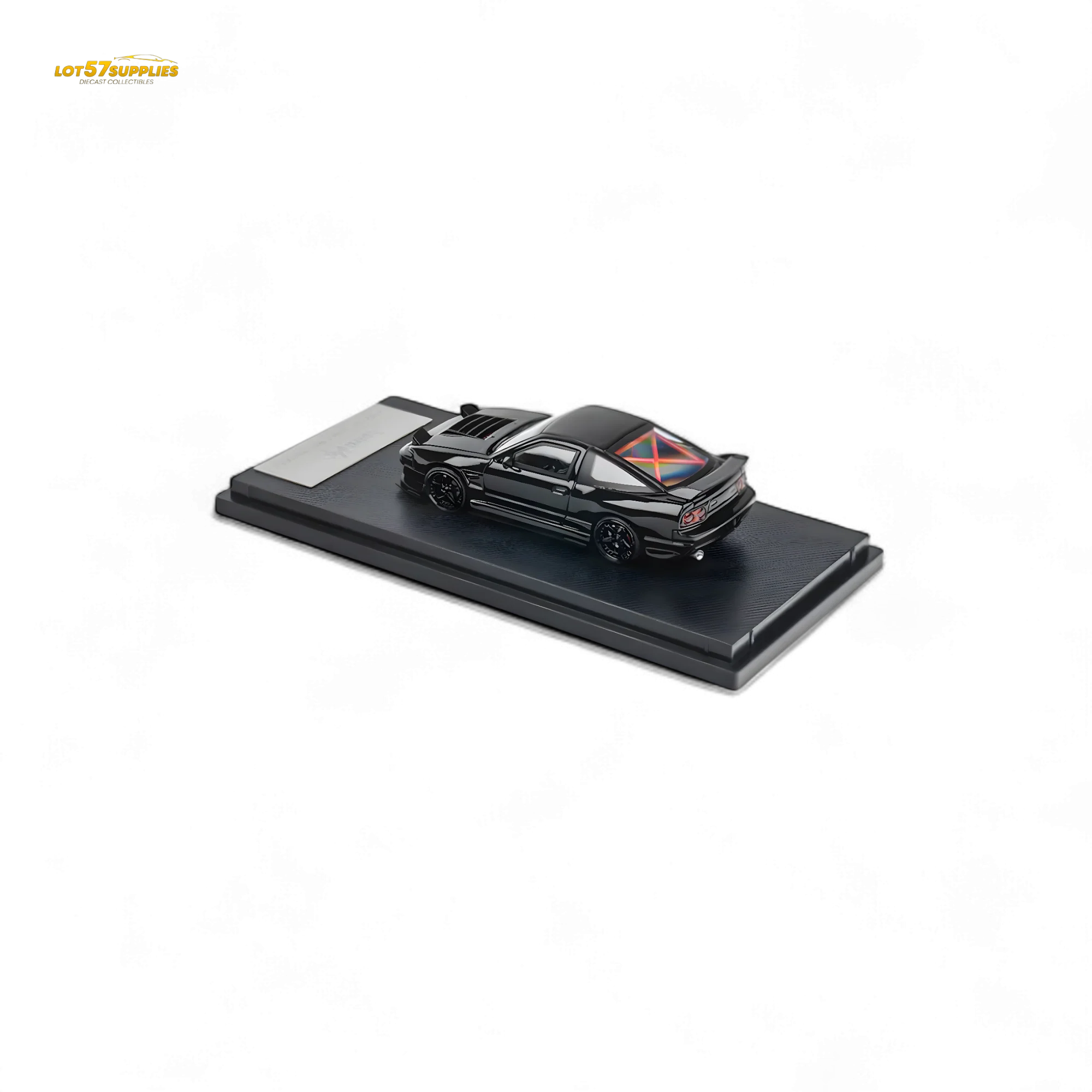 MicroTurbo 180SX Type X Metallic Black MIYABI 1:64 - Image 4