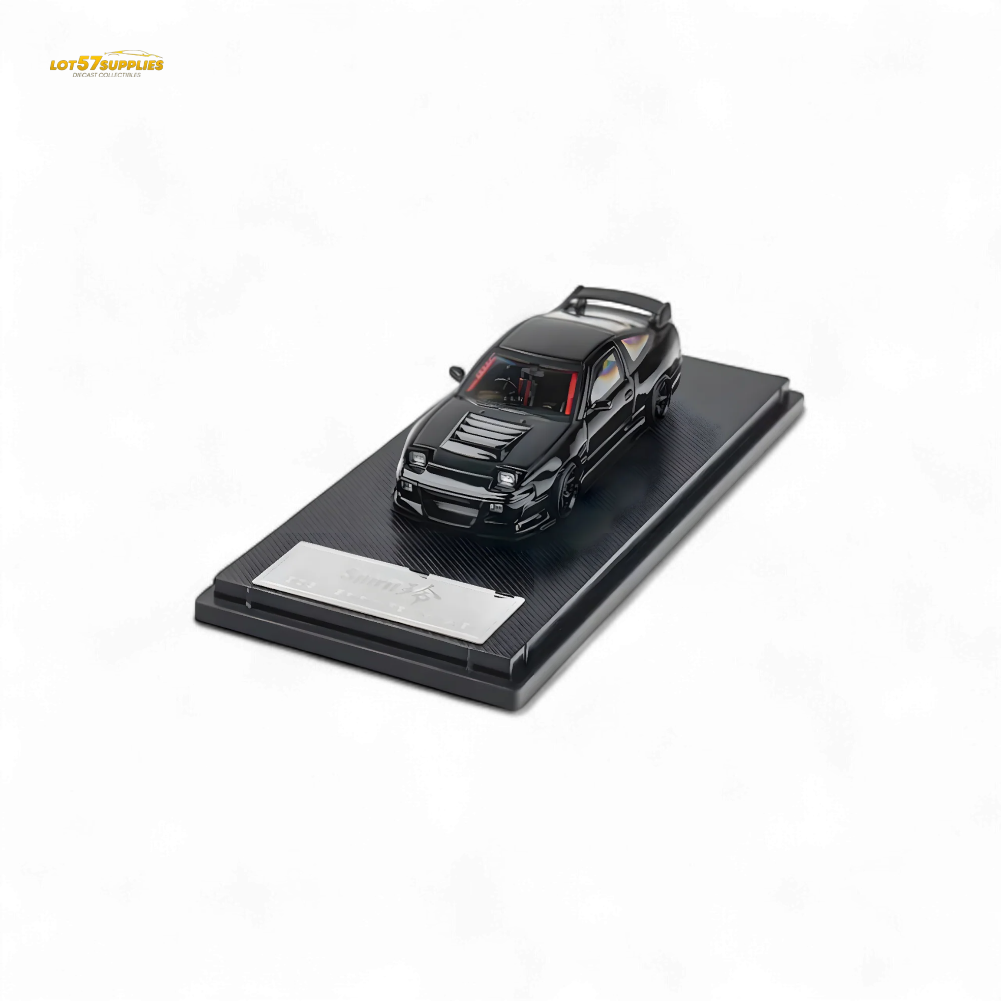 MicroTurbo 180SX Type X Metallic Black MIYABI 1:64 - Image 5