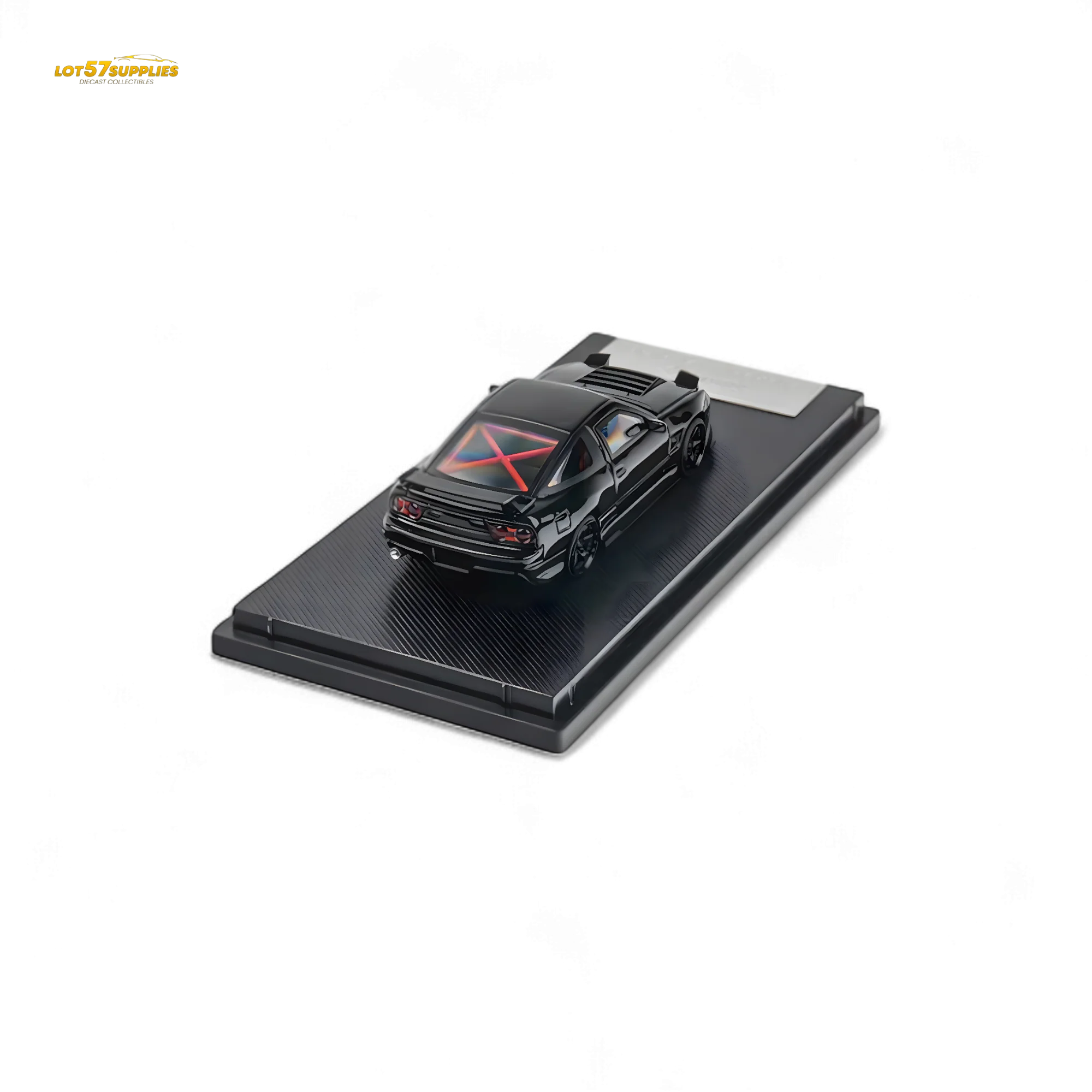 MicroTurbo 180SX Type X Metallic Black MIYABI 1:64 - Image 6