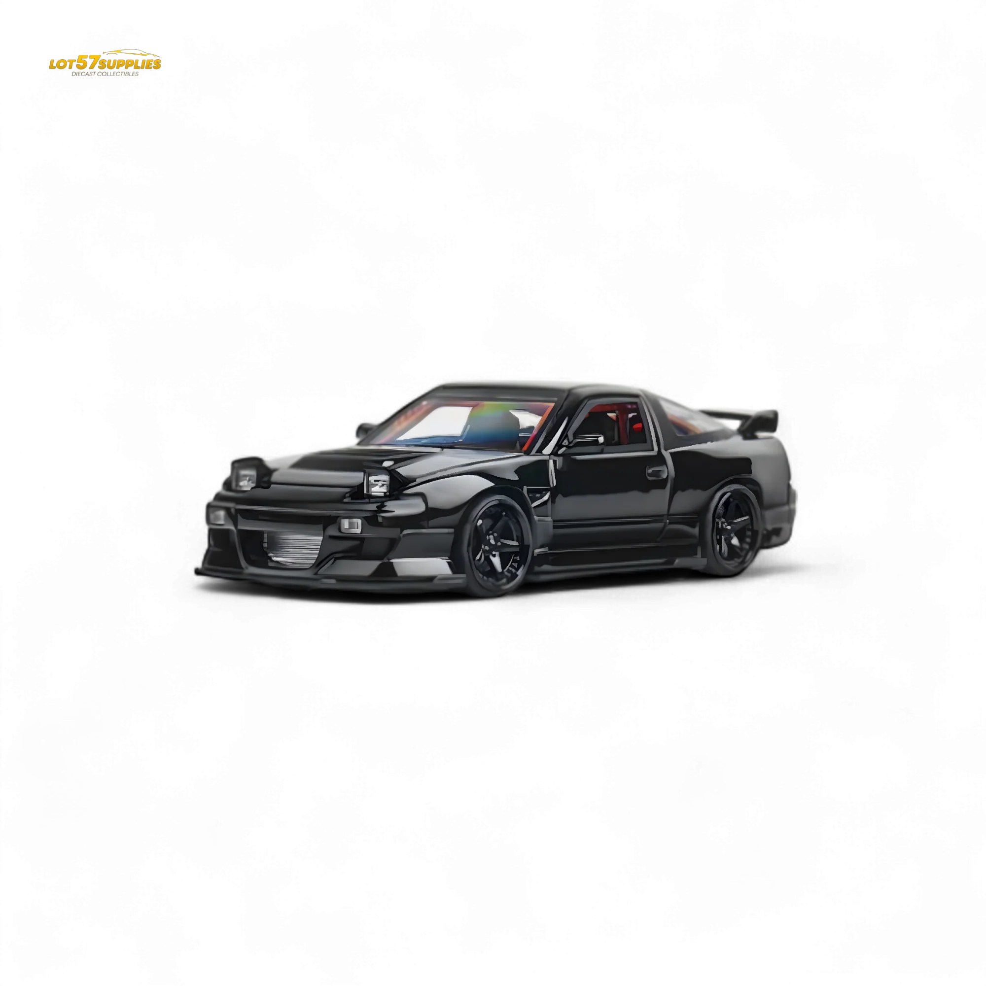 MicroTurbo 180SX Type X Metallic Black MIYABI 1:64 - Image 7
