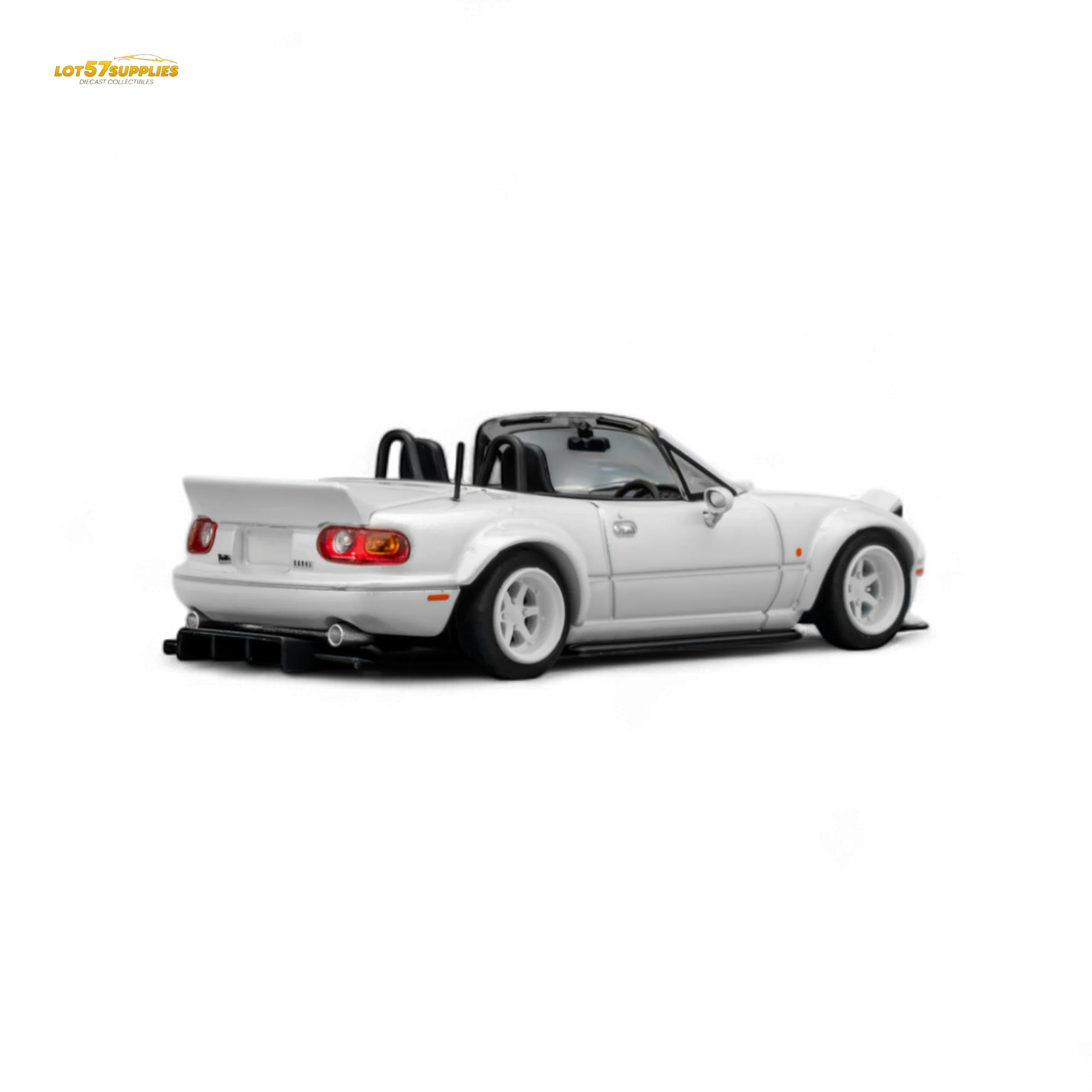 Microturbo Custom MX5 Rocket Bunny Metallic White 1:64 - Image 2