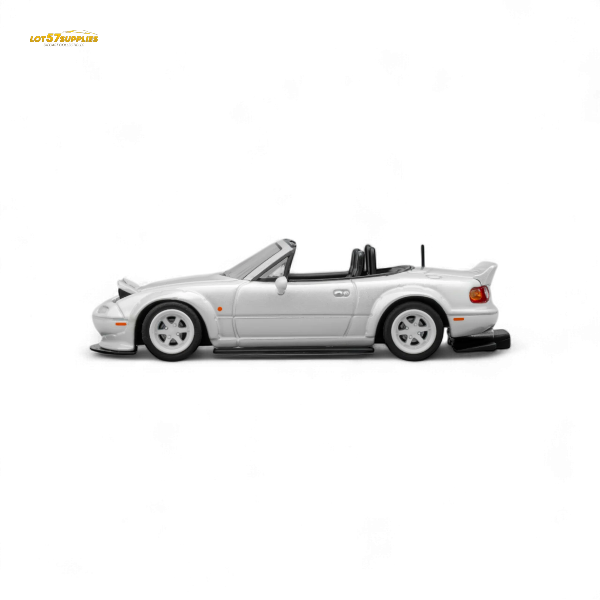 Microturbo Custom MX5 Rocket Bunny Metallic White 1:64 - Image 3