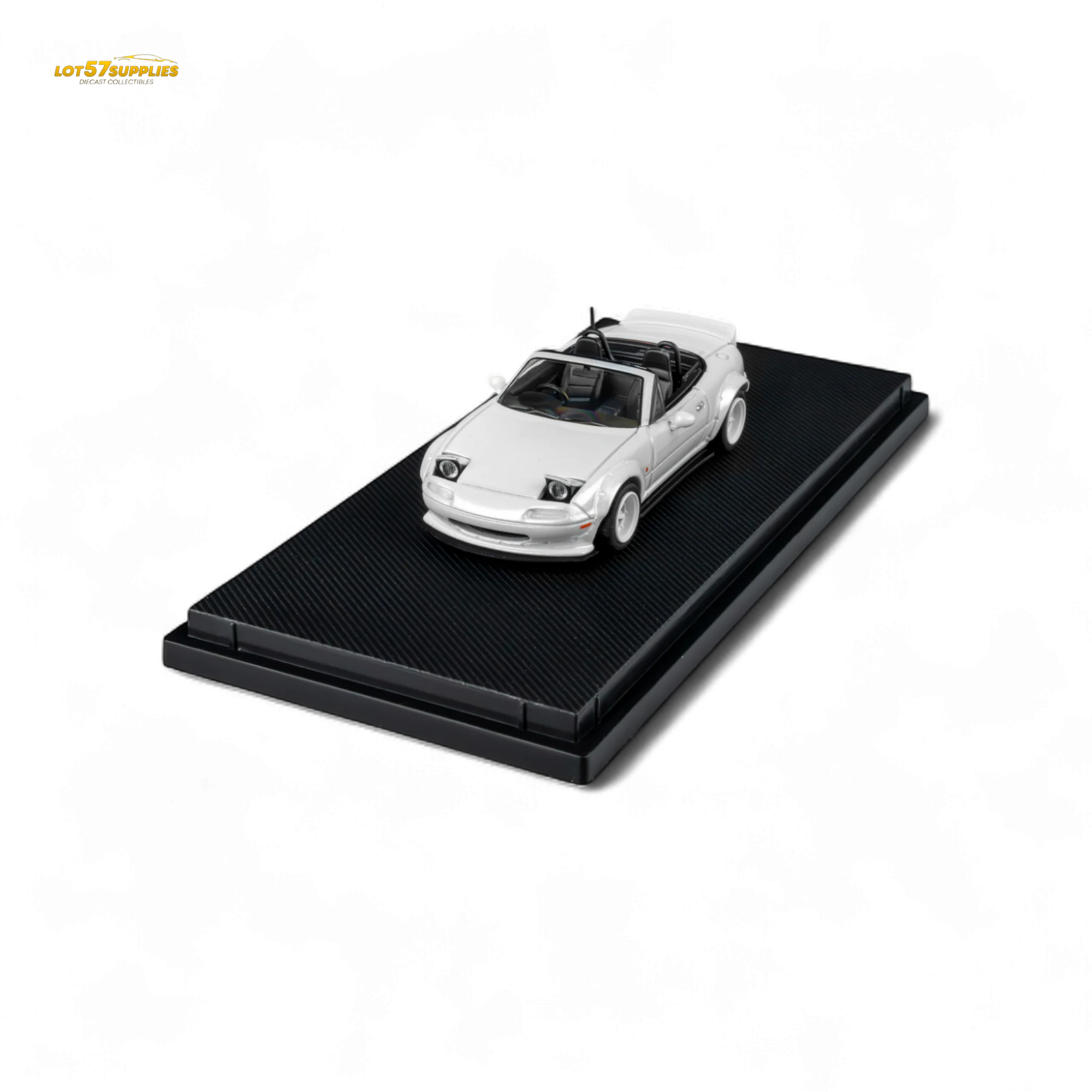 Microturbo Custom MX5 Rocket Bunny Metallic White 1:64 - Image 7