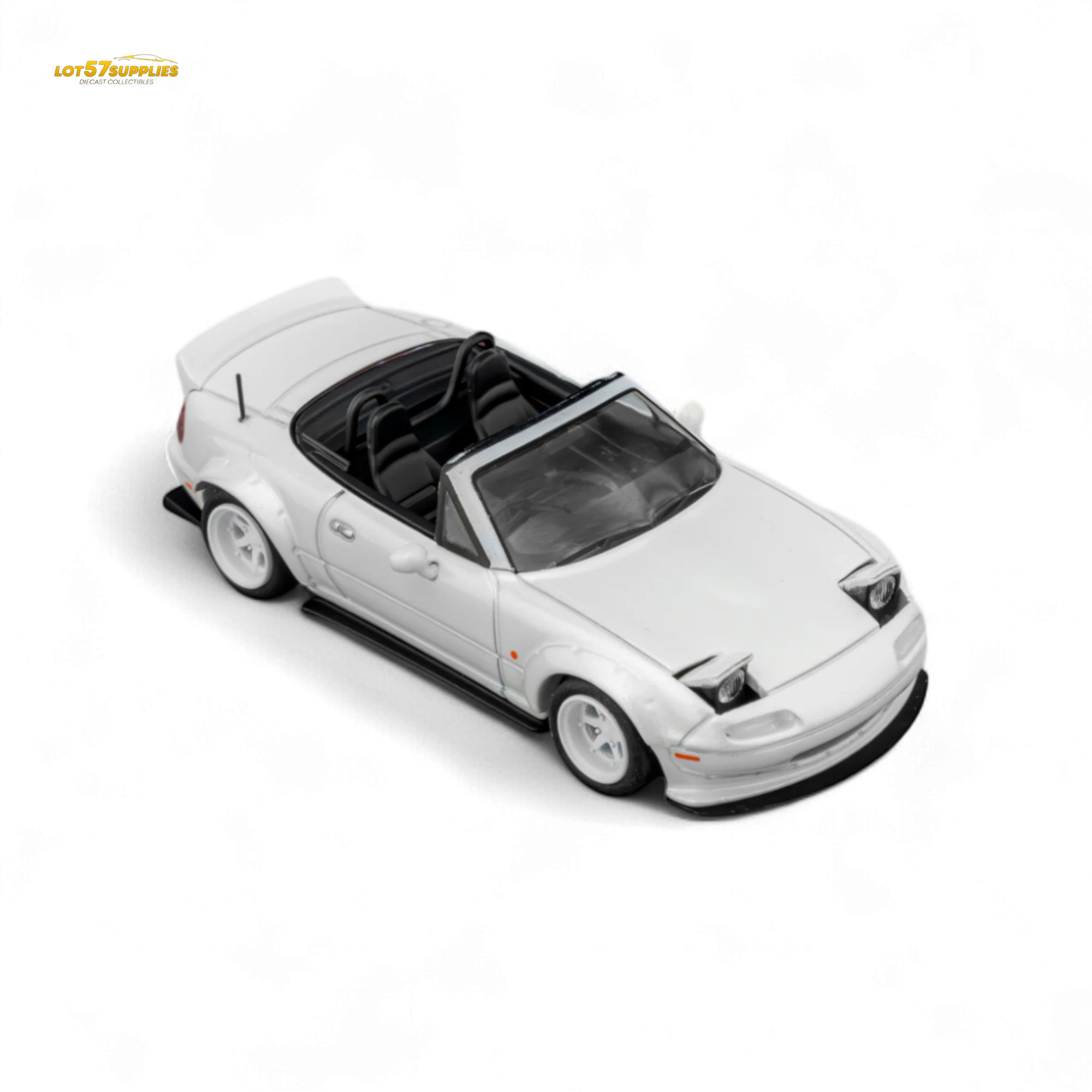 Microturbo Custom MX5 Rocket Bunny Metallic White 1:64 - Image 8