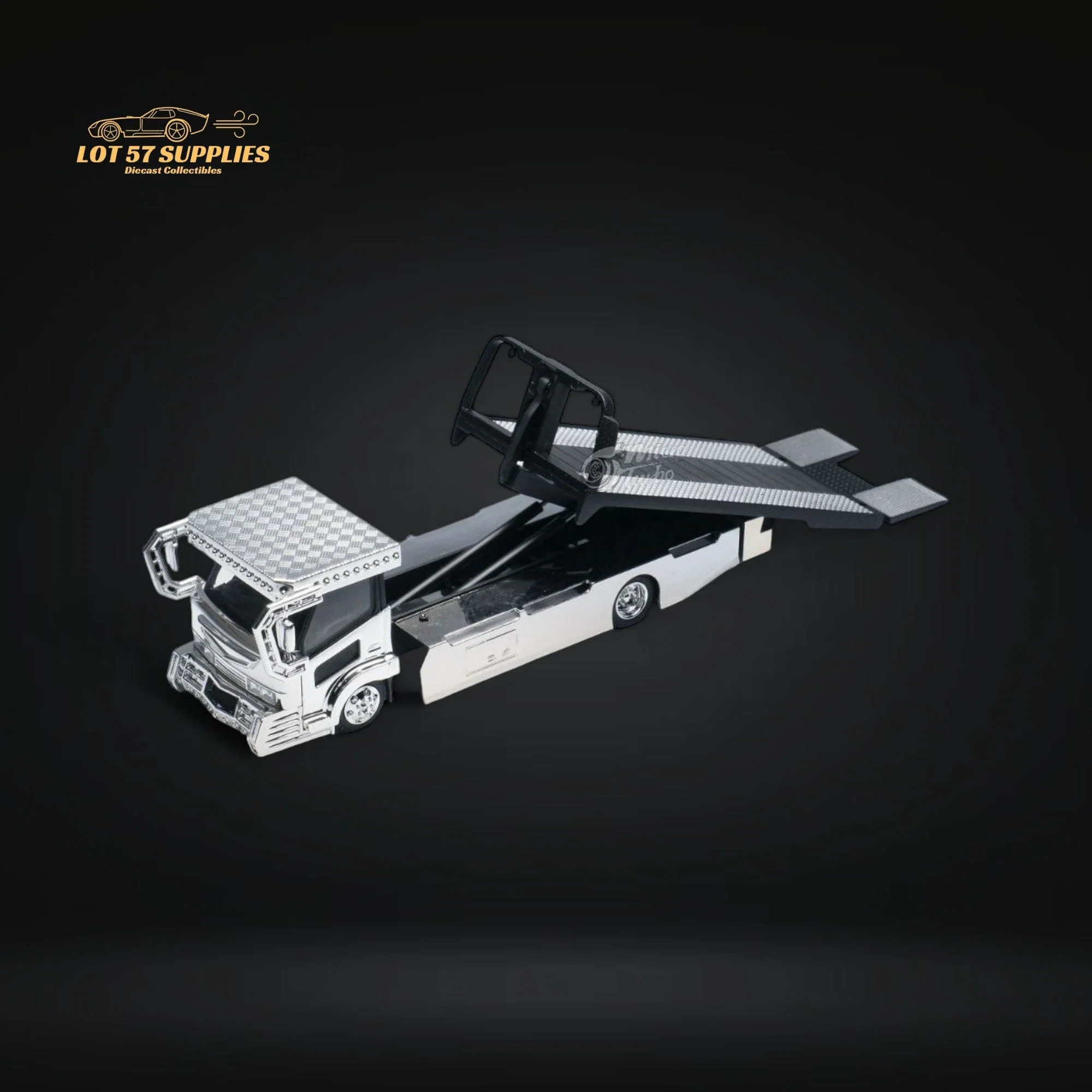 MicroTurbo Dekotora Flatbed Tow Truck 1:64 - Image 2
