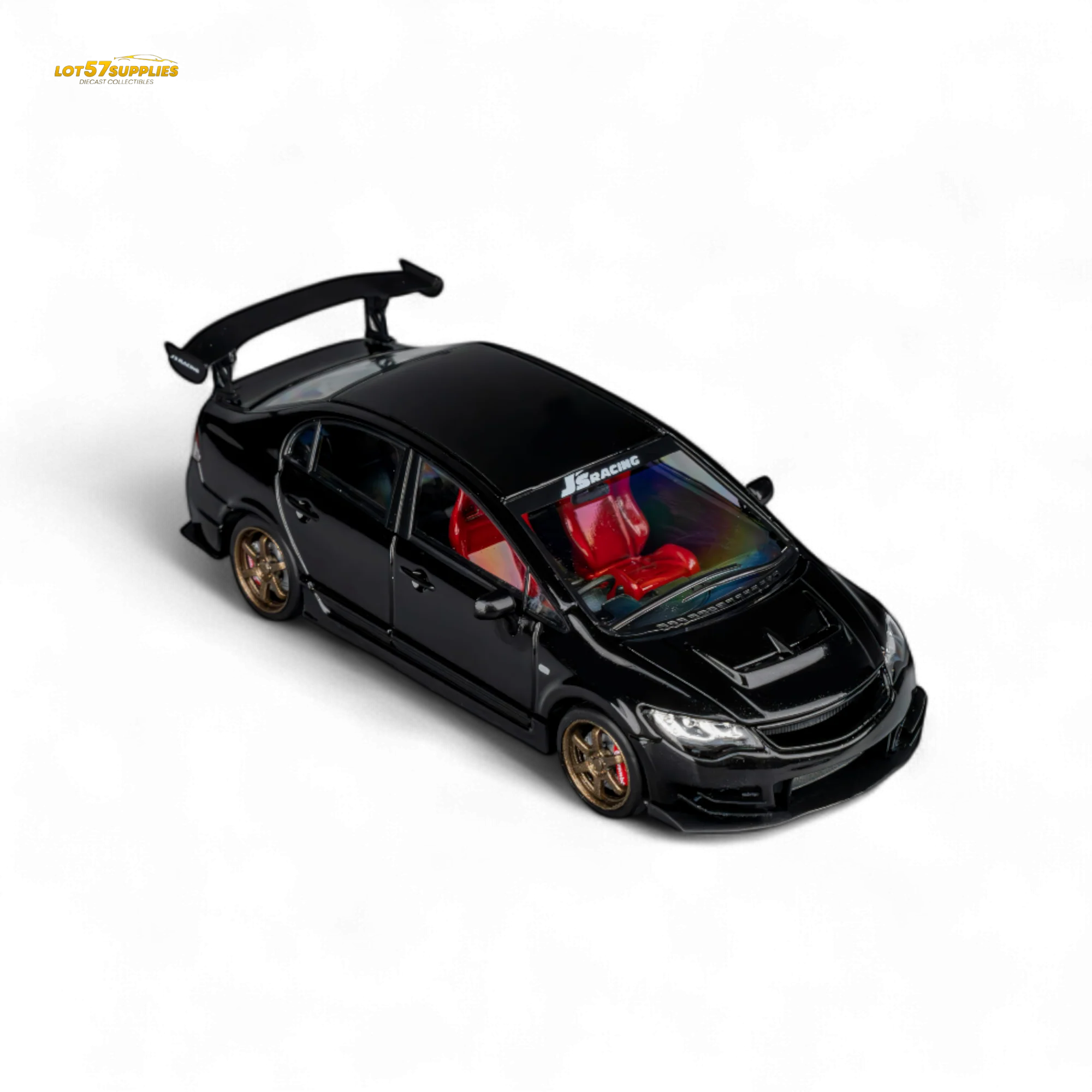 Microturbo FD2 J'S Racing Metallic Black 1:64 - Image 9