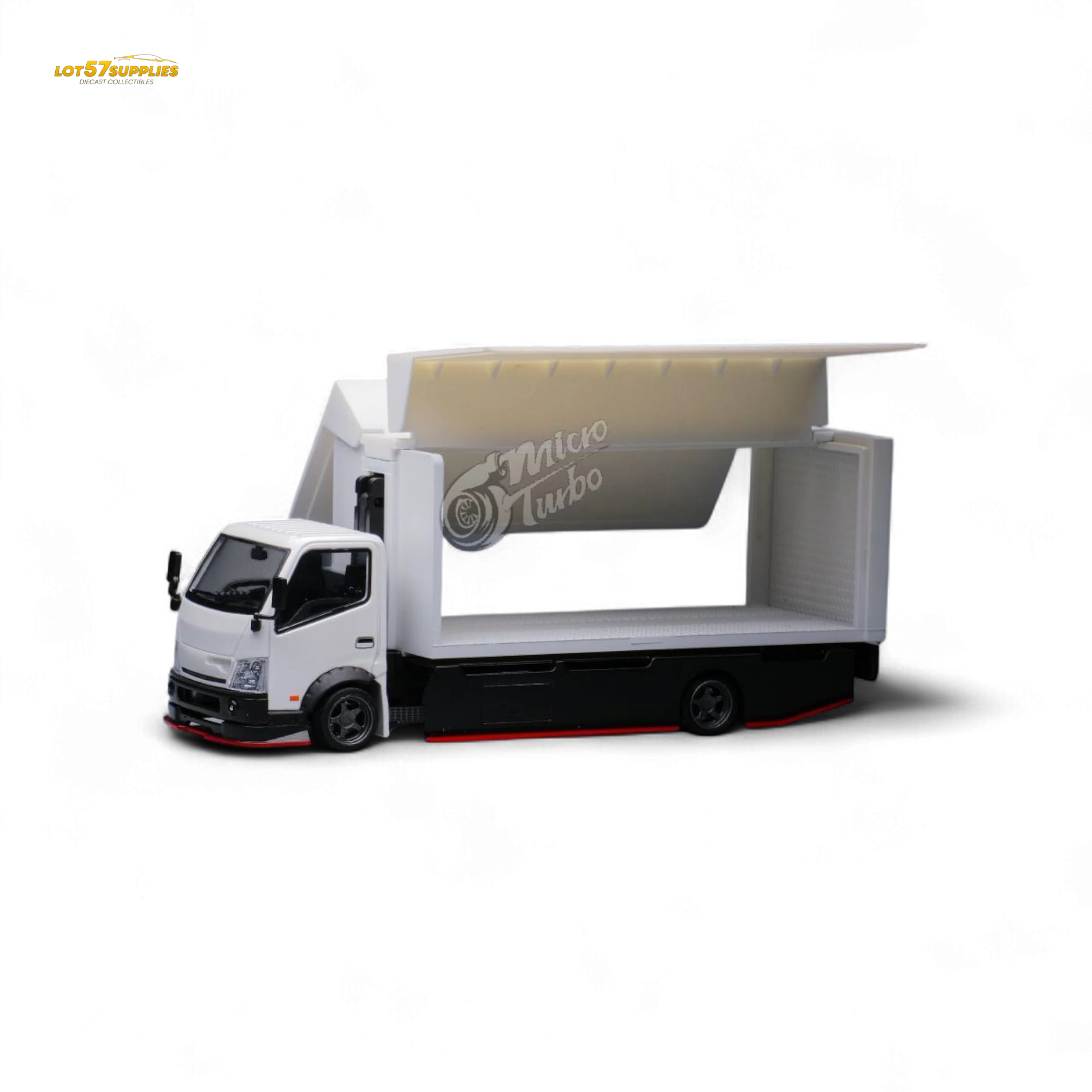 MicroTurbo Hino 300 Custom Wing Truck 1:64 - Image 4