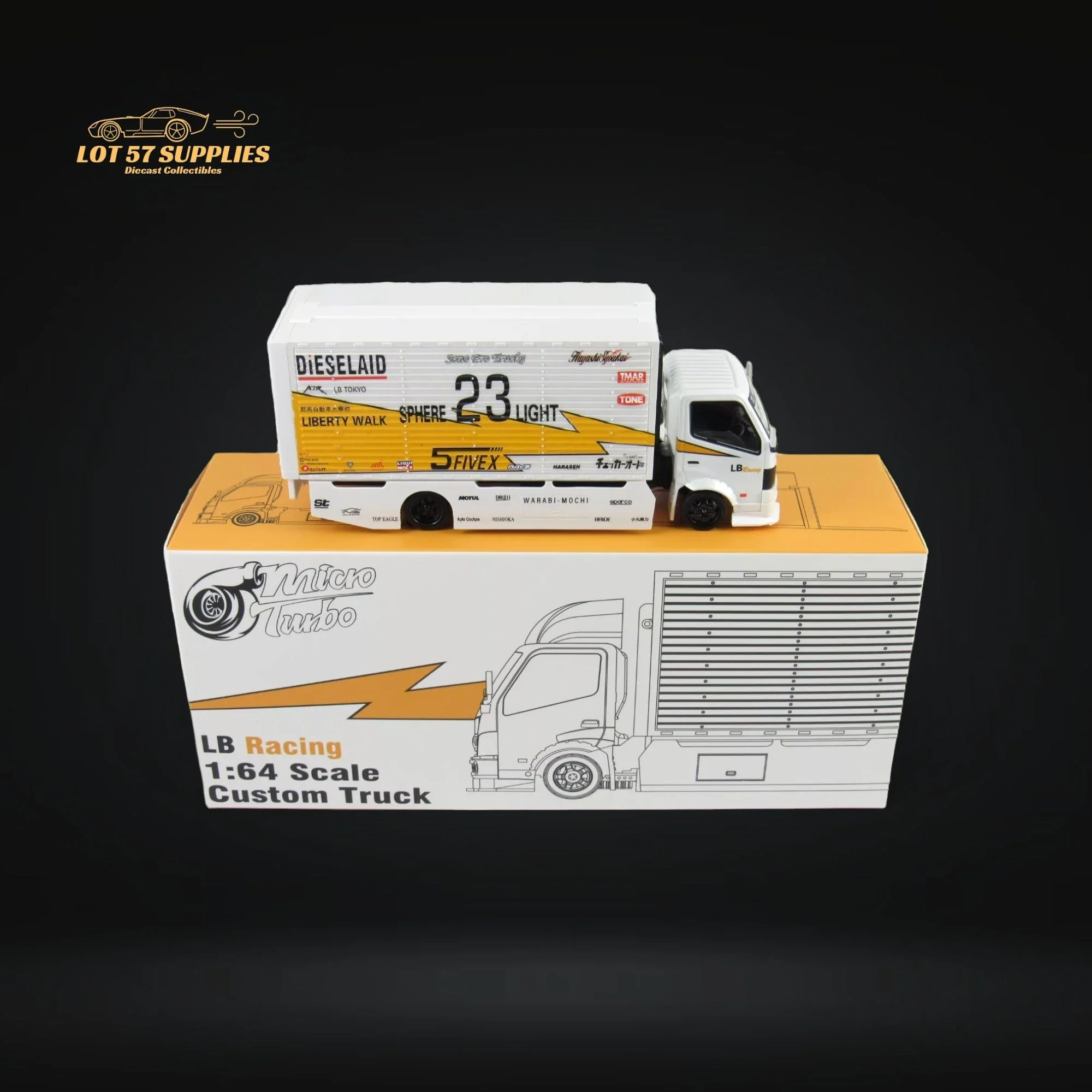 MicroTurbo Hino 300 LBWK Silhouette Lighting #23 1:64 - Image 3