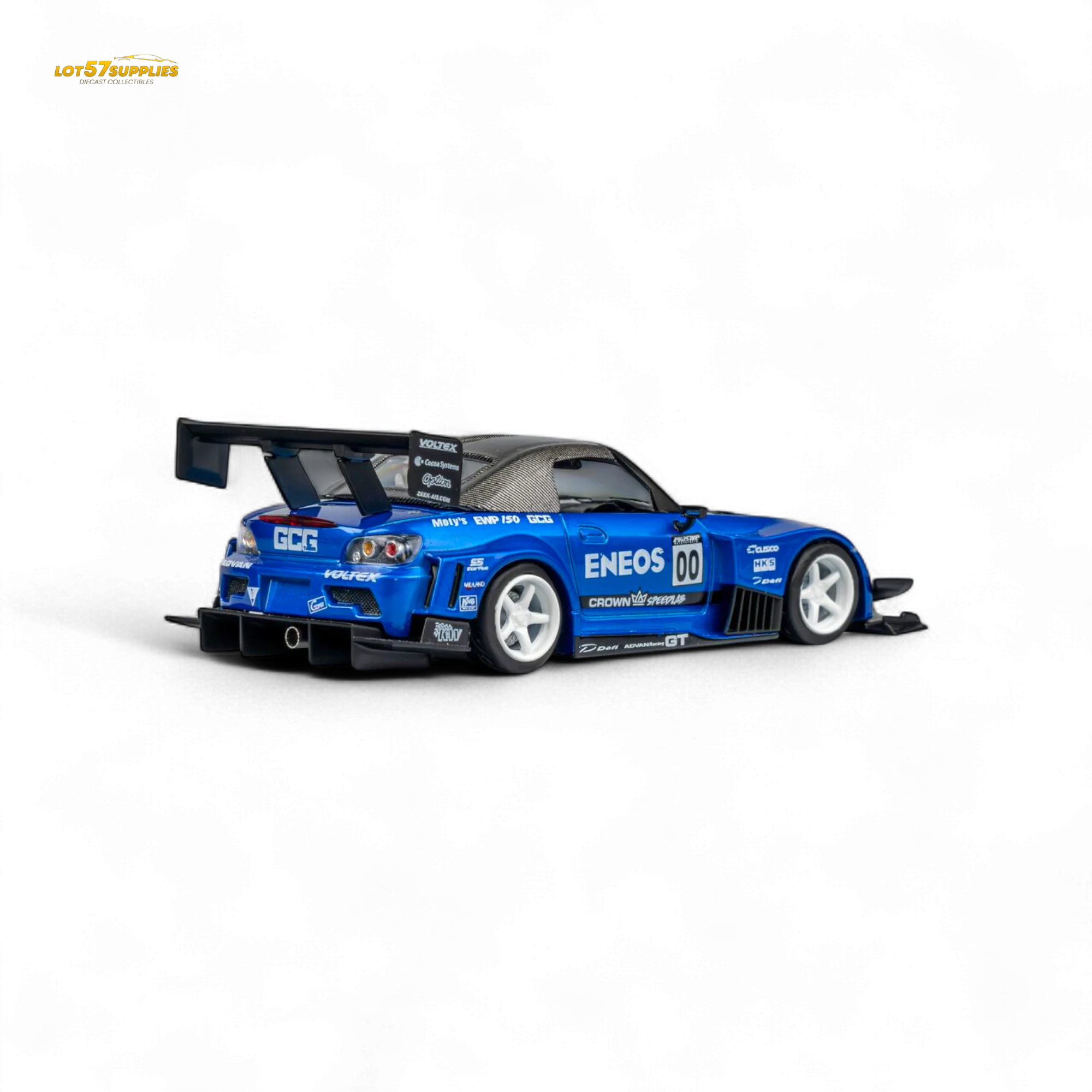 MicroTurbo Honda S2000 ENEOS #00 TOP FUEL - Candy Blue 1:64 - Image 10