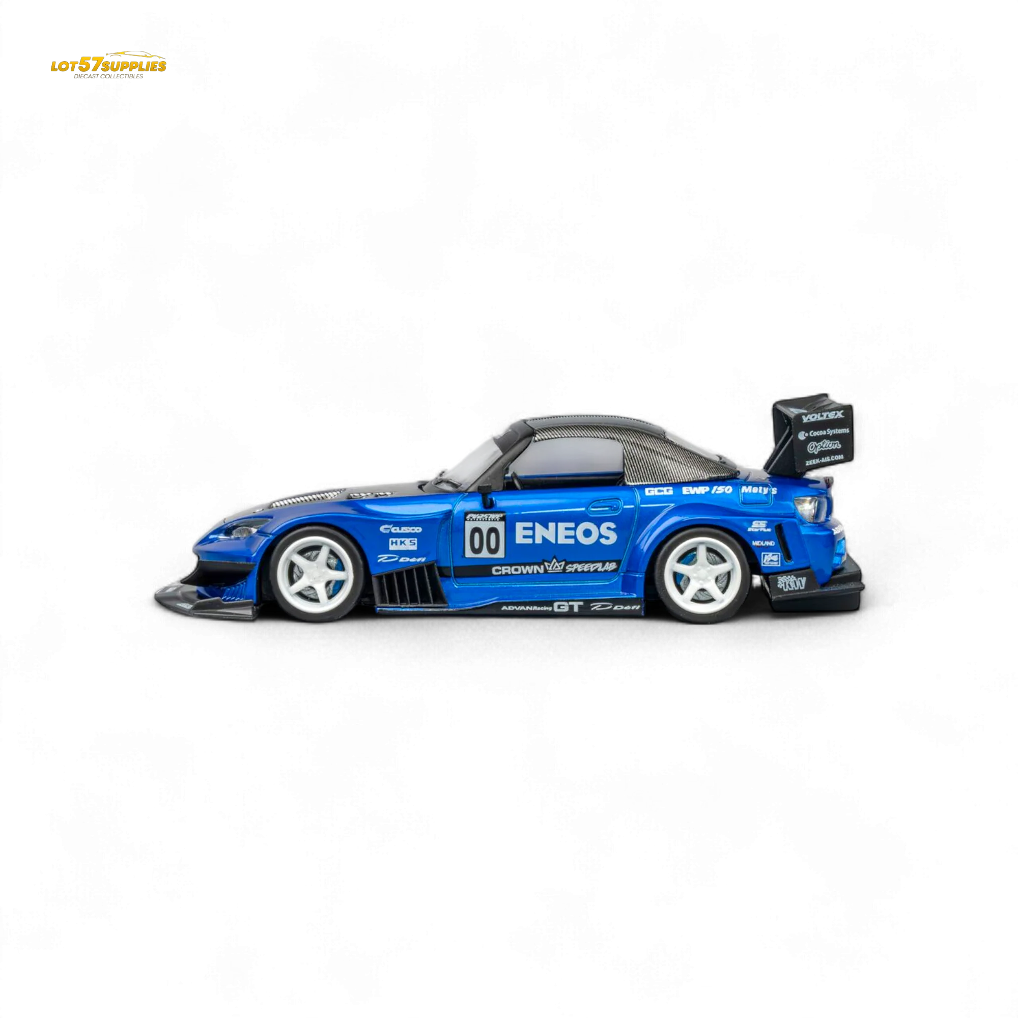 MicroTurbo Honda S2000 ENEOS #00 TOP FUEL - Candy Blue 1:64 - Image 11