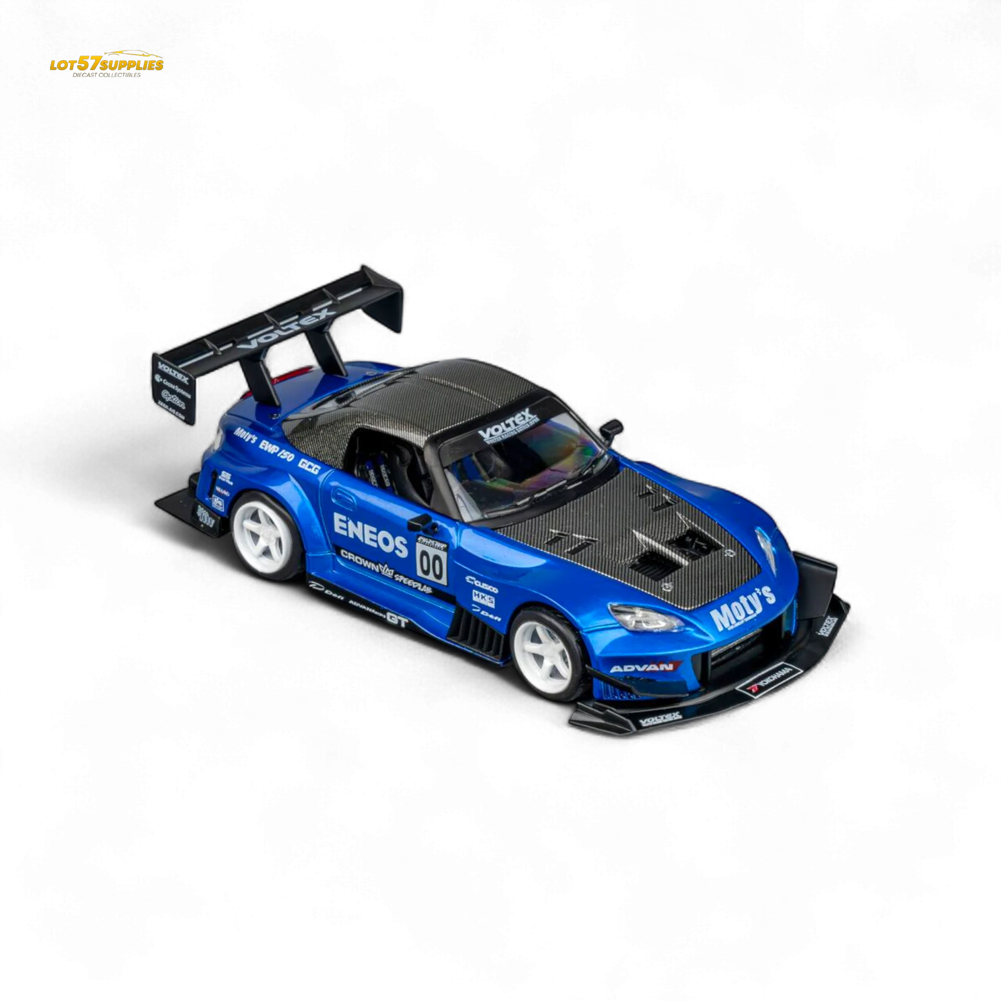 MicroTurbo Honda S2000 ENEOS #00 TOP FUEL - Candy Blue 1:64 - Image 12