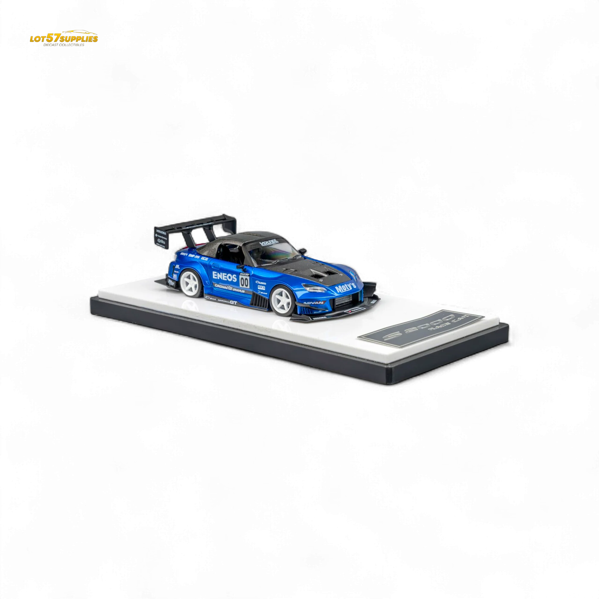MicroTurbo Honda S2000 ENEOS #00 TOP FUEL - Candy Blue 1:64 - Image 3