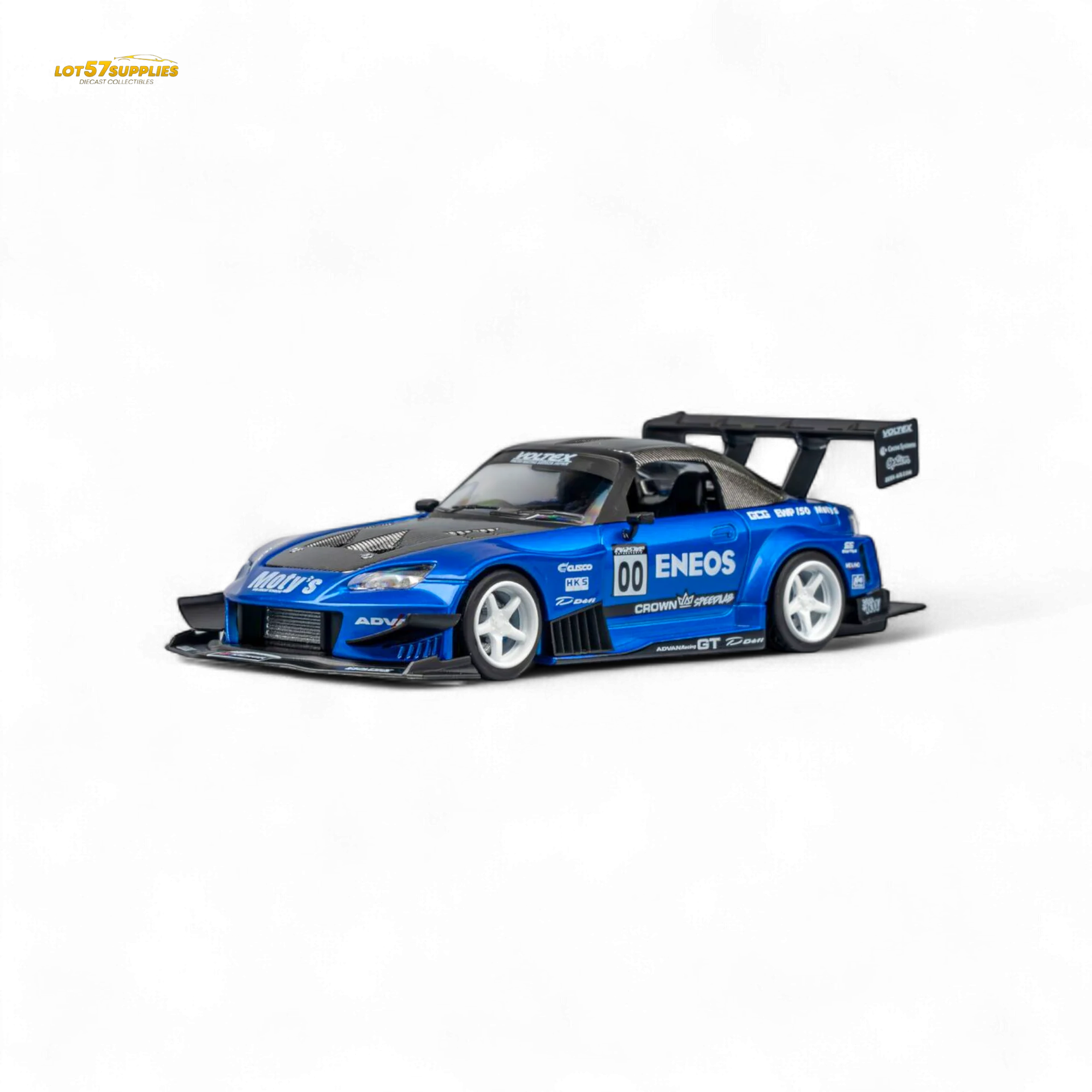 MicroTurbo Honda S2000 ENEOS #00 TOP FUEL - Candy Blue 1:64 - Image 9