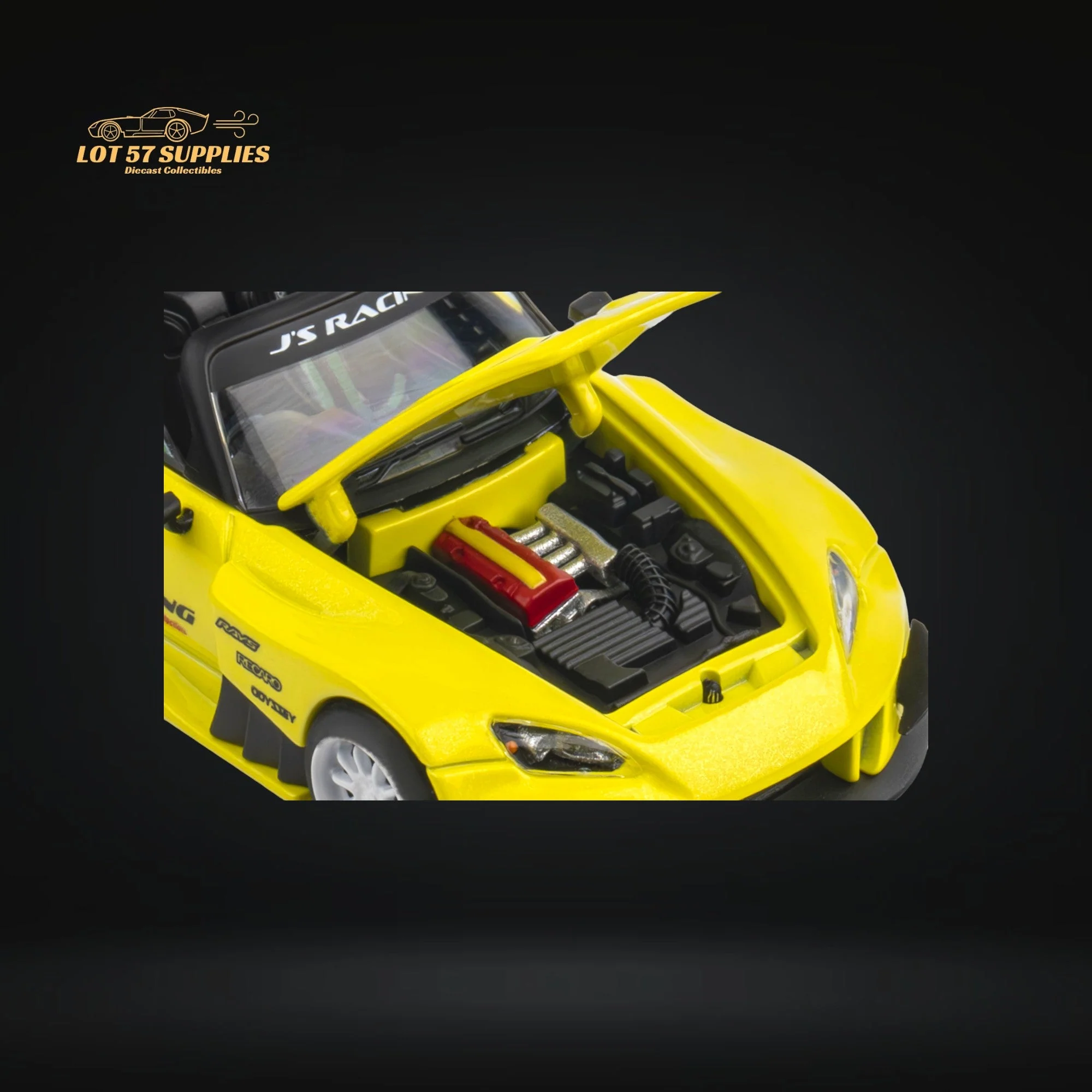 Microturbo Honda S2000 JS Racing Indy Yellow Pearl 1:64 - Image 12