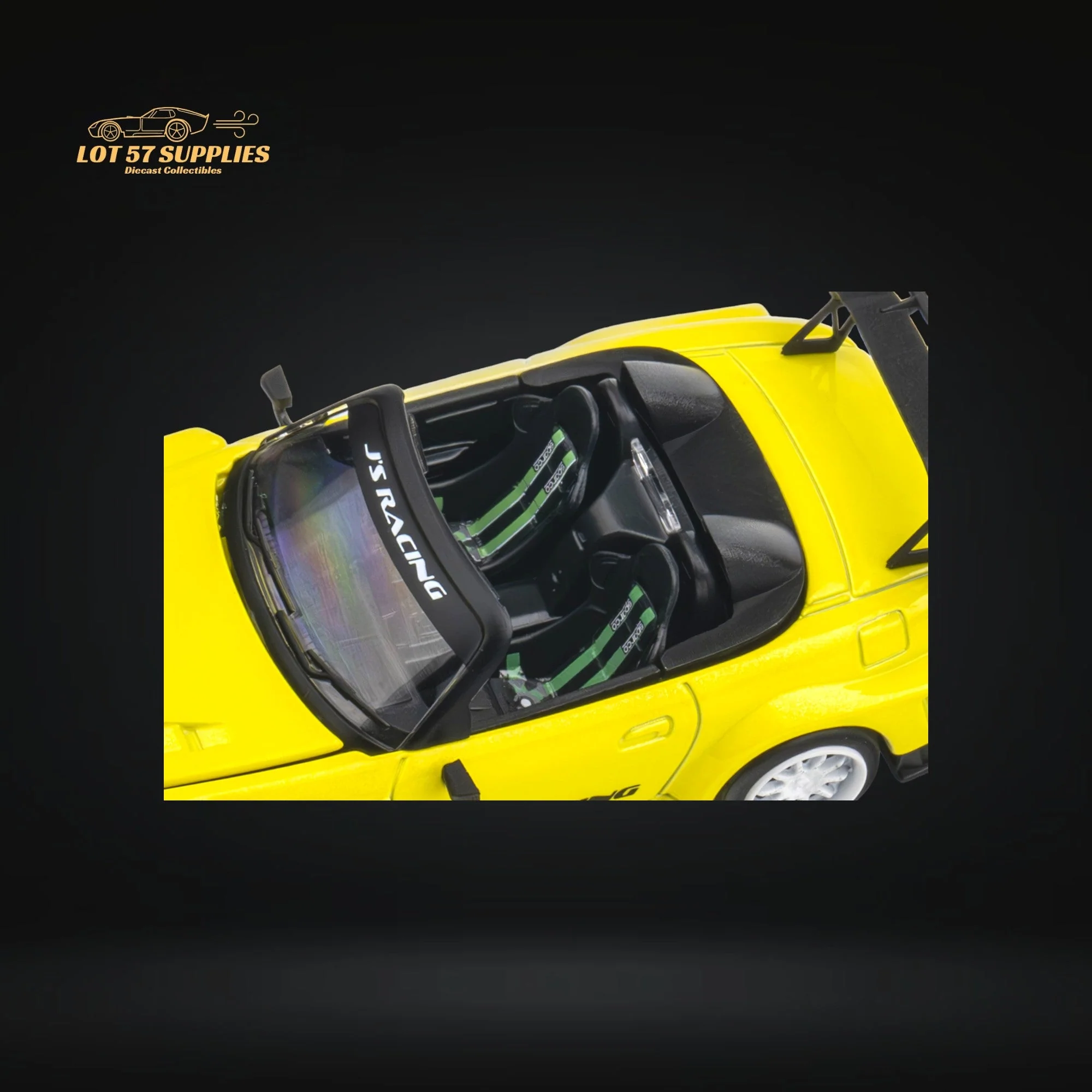 Microturbo Honda S2000 JS Racing Indy Yellow Pearl 1:64 - Image 13