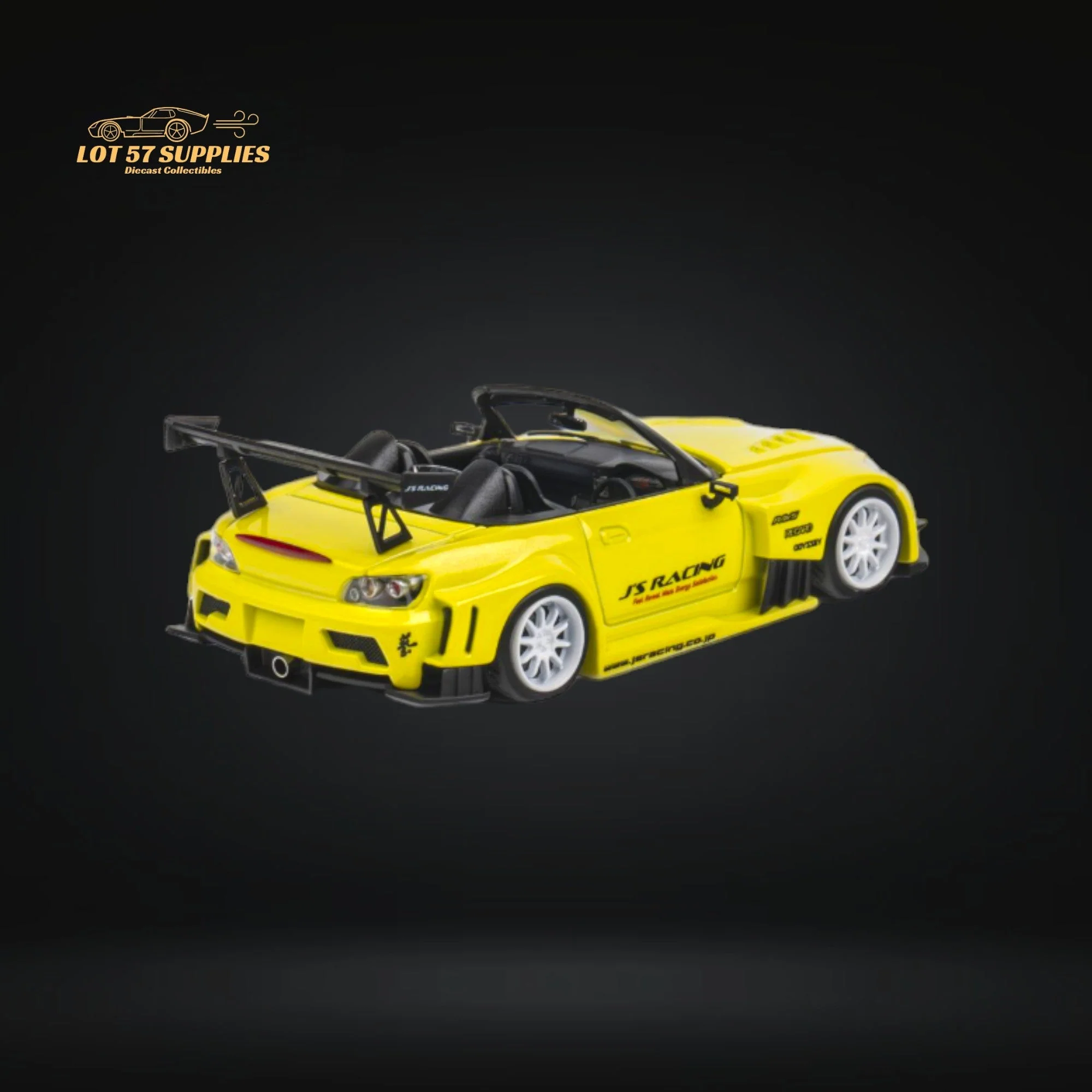 Microturbo Honda S2000 JS Racing Indy Yellow Pearl 1:64 - Image 4