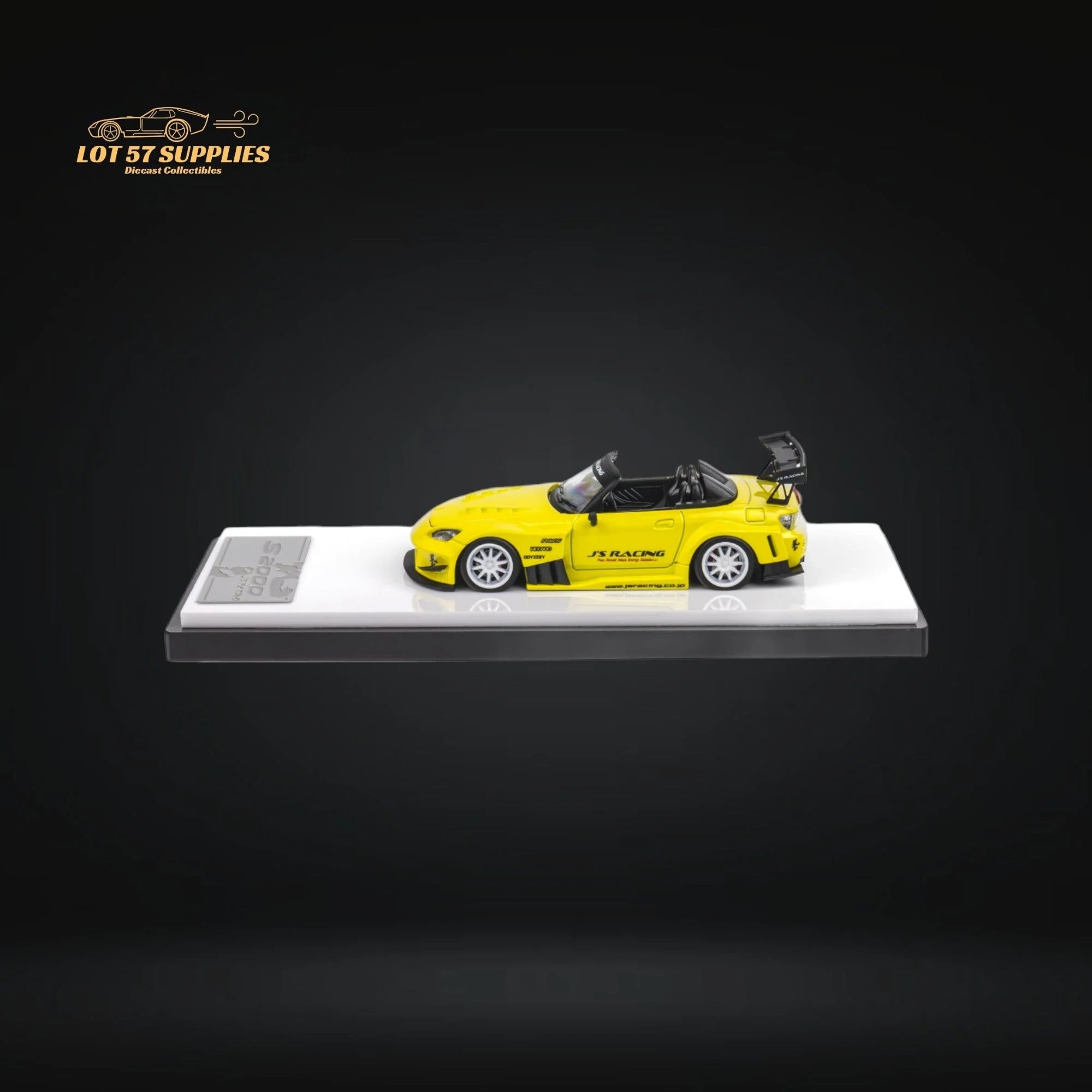 Microturbo Honda S2000 JS Racing Indy Yellow Pearl 1:64 - Image 5