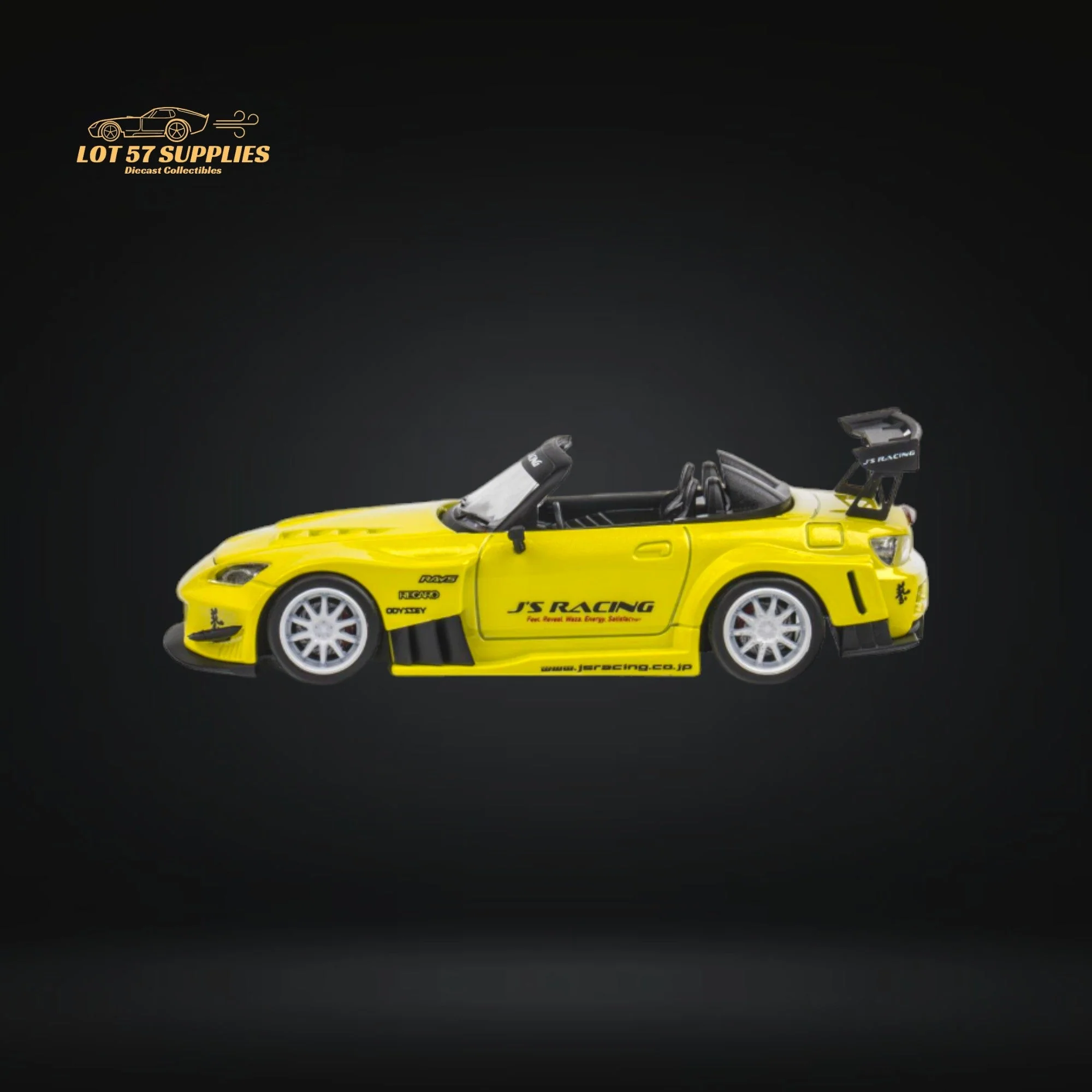 Microturbo Honda S2000 JS Racing Indy Yellow Pearl 1:64 - Image 8