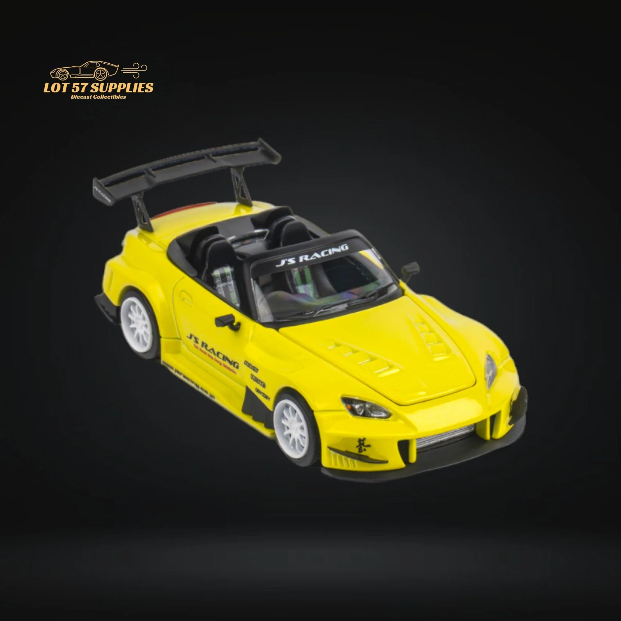 Microturbo Honda S2000 JS Racing Indy Yellow Pearl 1:64 - Image 9