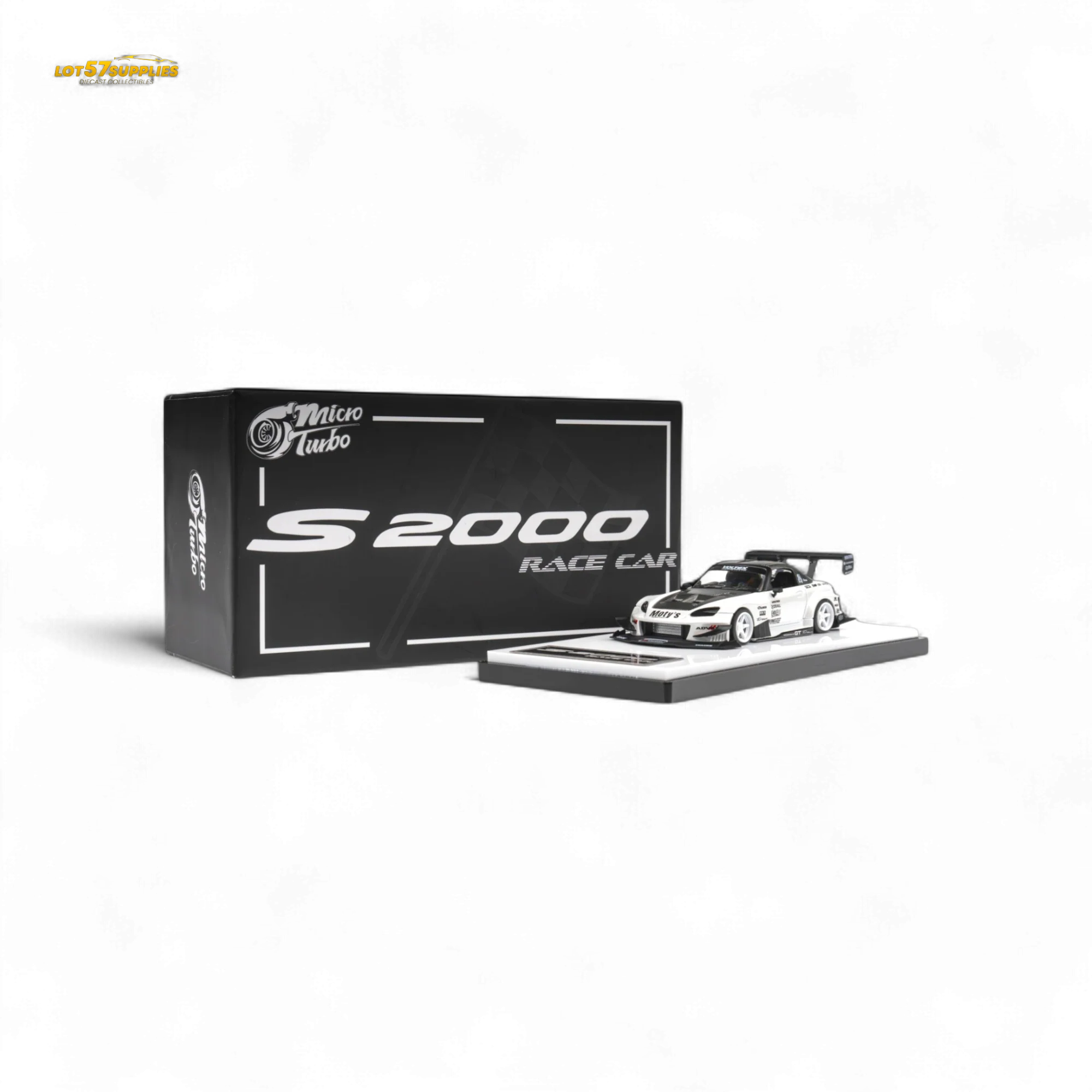 Microturbo Honda S2000 Metallic White 1:64 - Image 2