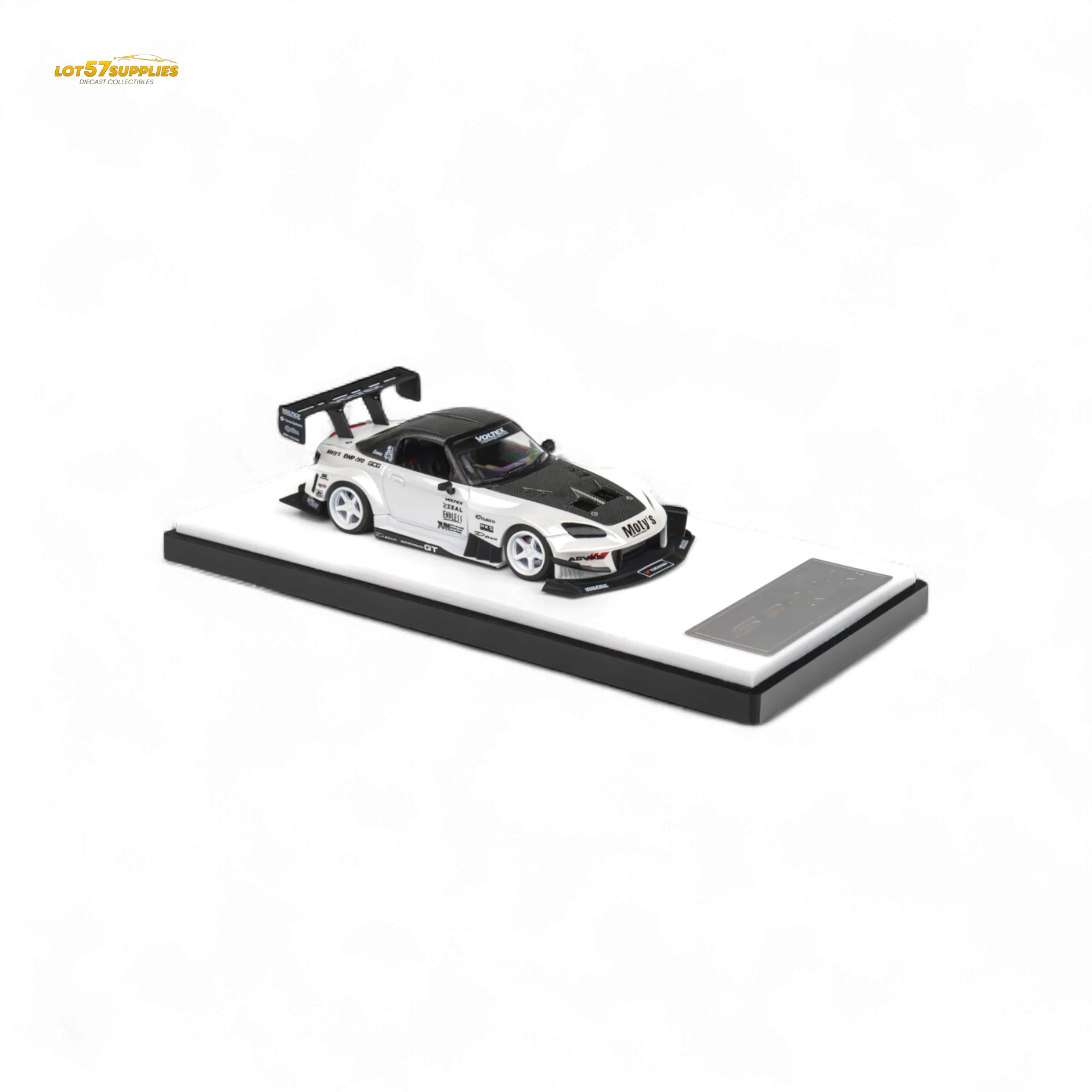 Microturbo Honda S2000 Metallic White 1:64 - Image 3