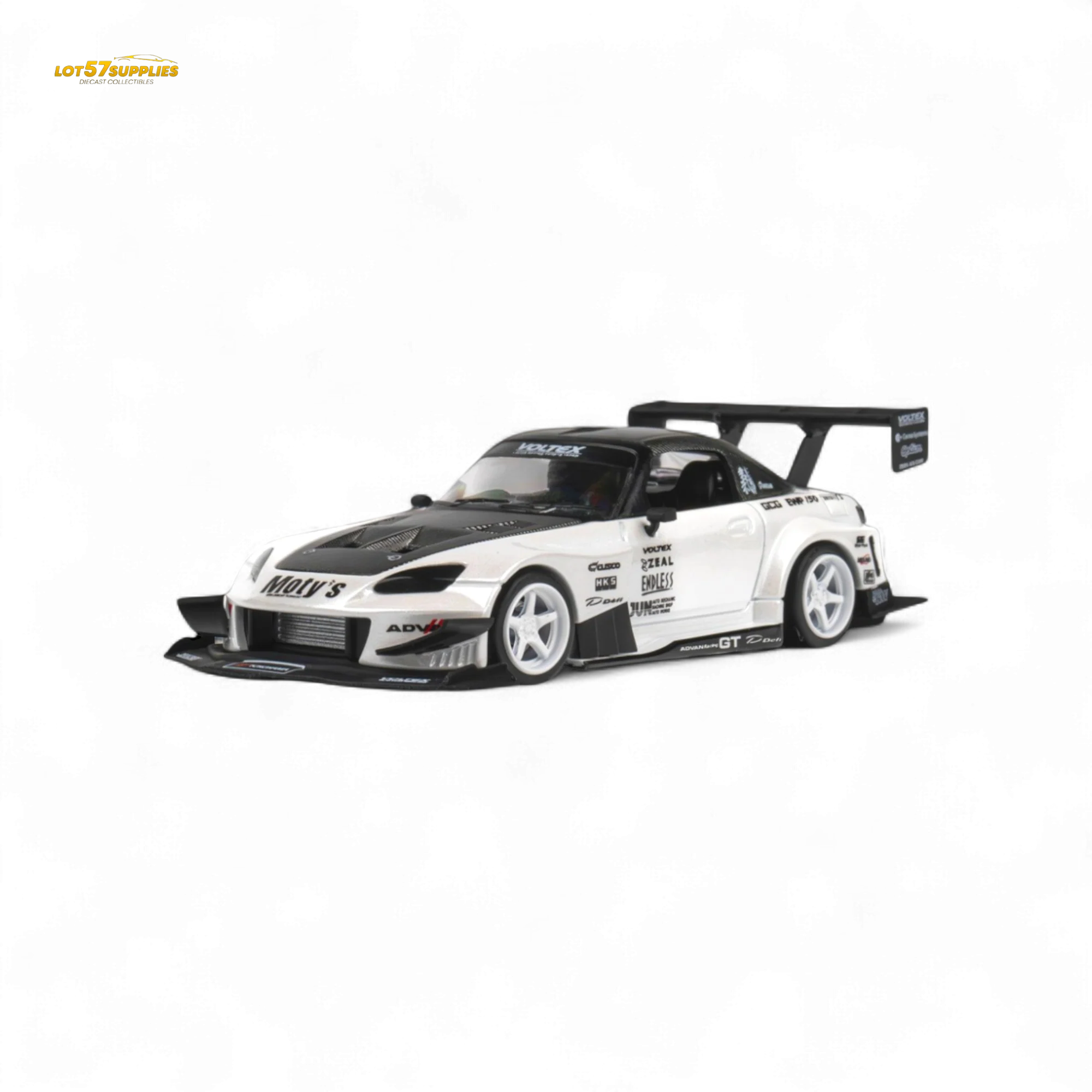 Microturbo Honda S2000 Metallic White 1:64 - Image 6