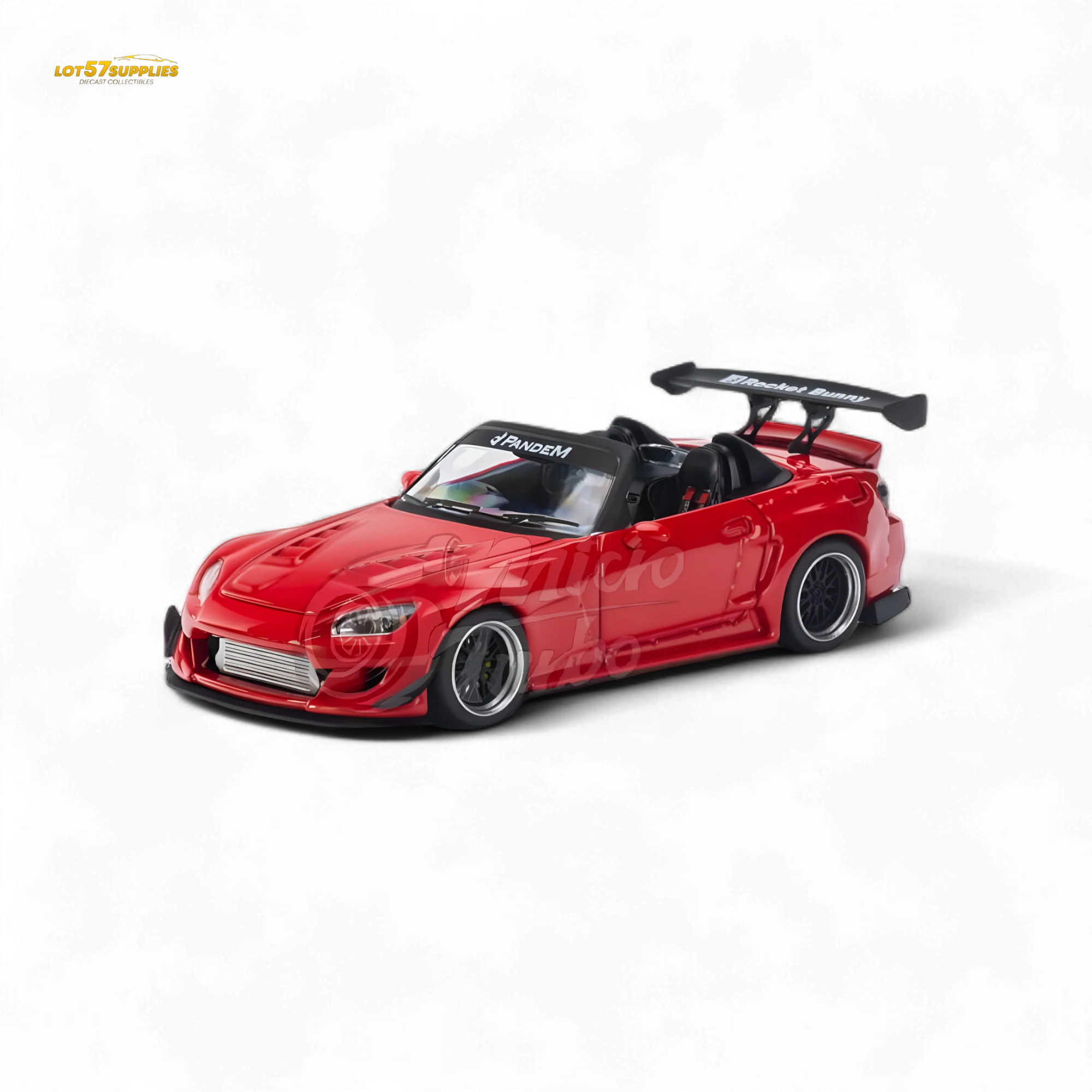 Microturbo Honda S2000 Pandem Rocket Bunny Red 1:64 - Image 5