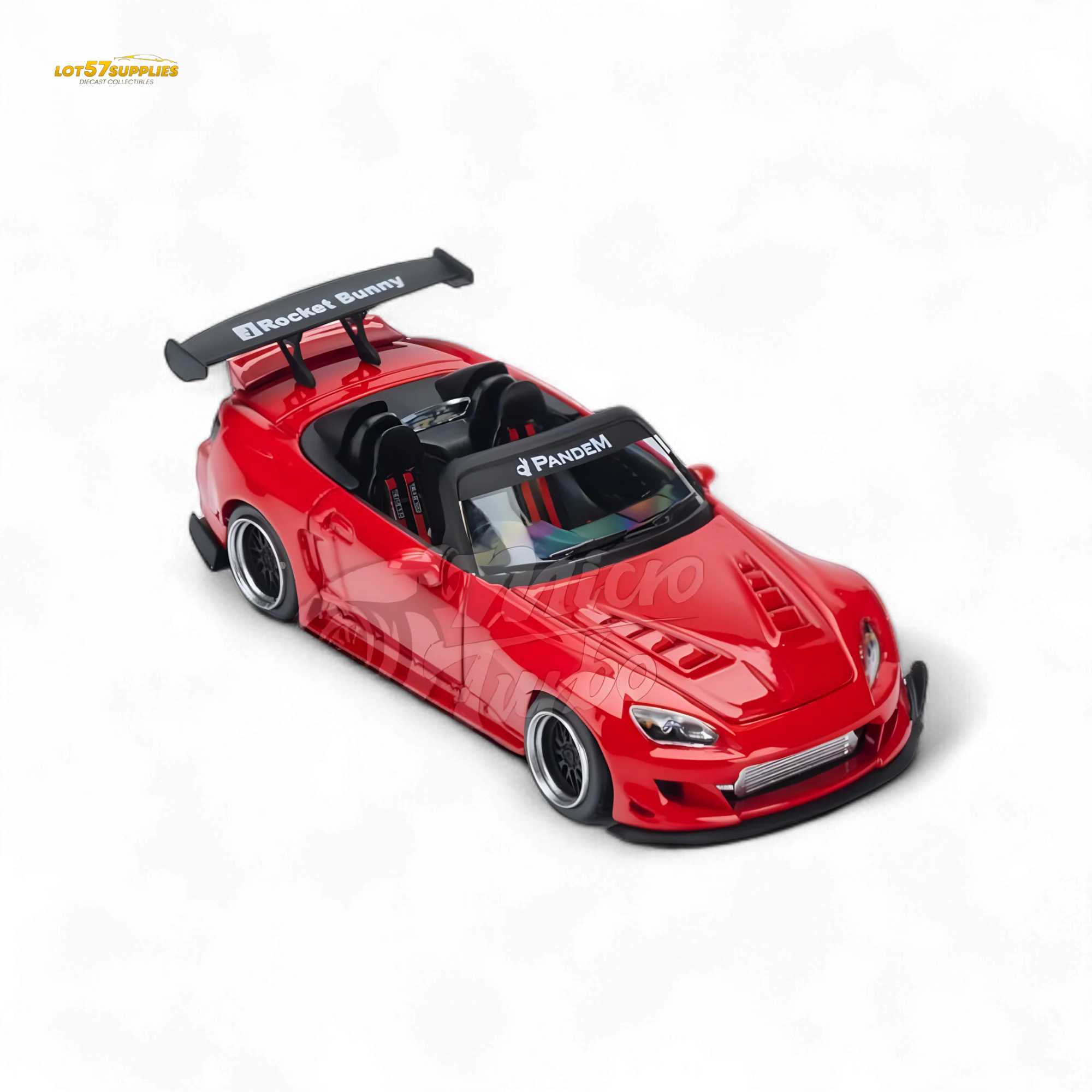 Microturbo Honda S2000 Pandem Rocket Bunny Red 1:64 - Image 8