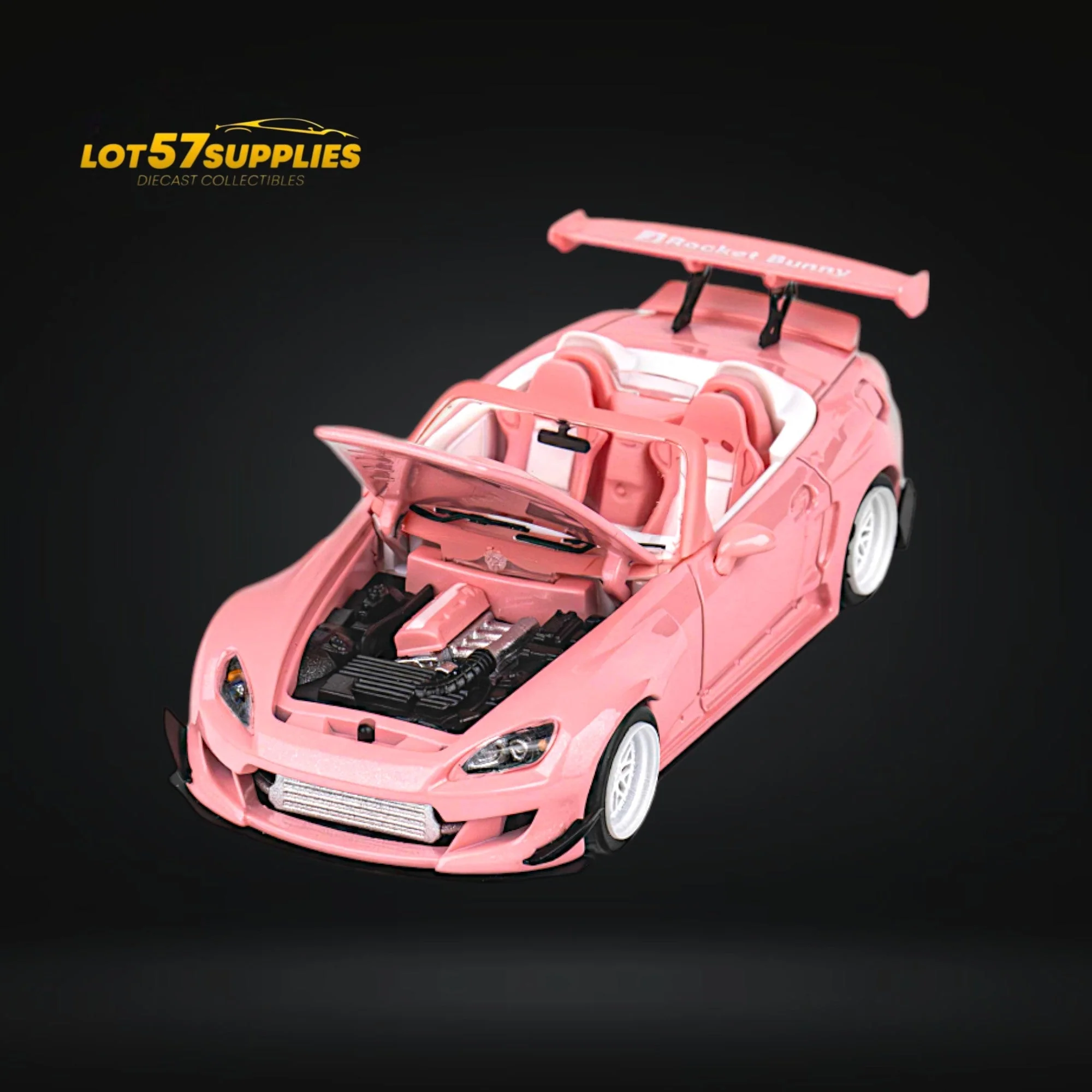 Microturbo Honda S2000 Rocket Bunny Valentine's Pink 1:64 - Image 2