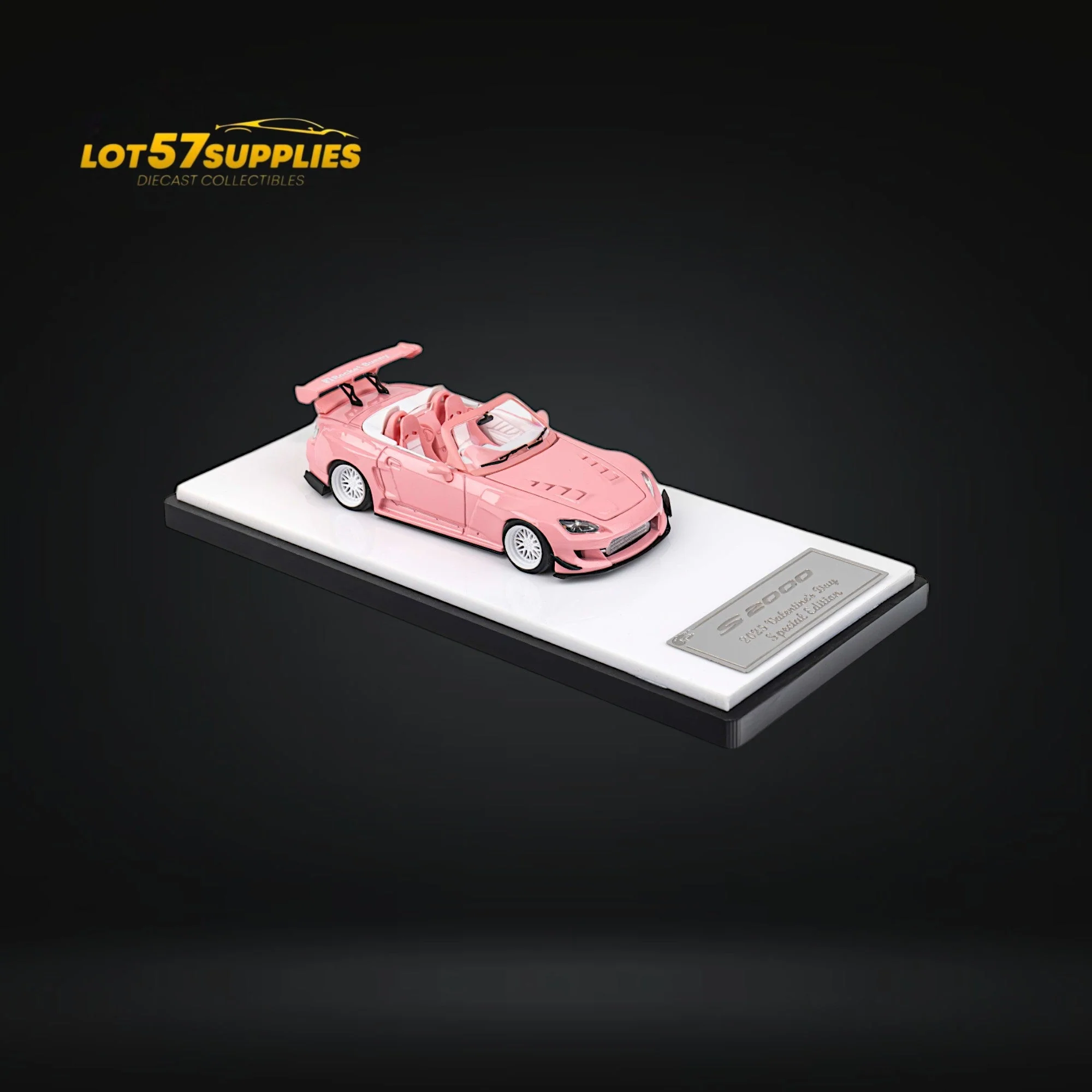 Microturbo Honda S2000 Rocket Bunny Valentine's Pink 1:64 - Image 3