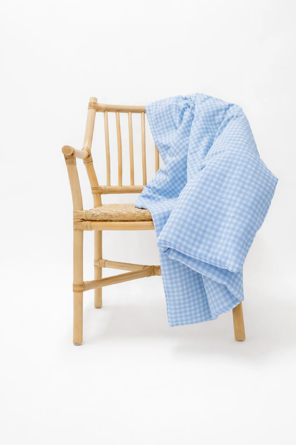 Midnight Gingham Crib Quilted Blanket - Image 2