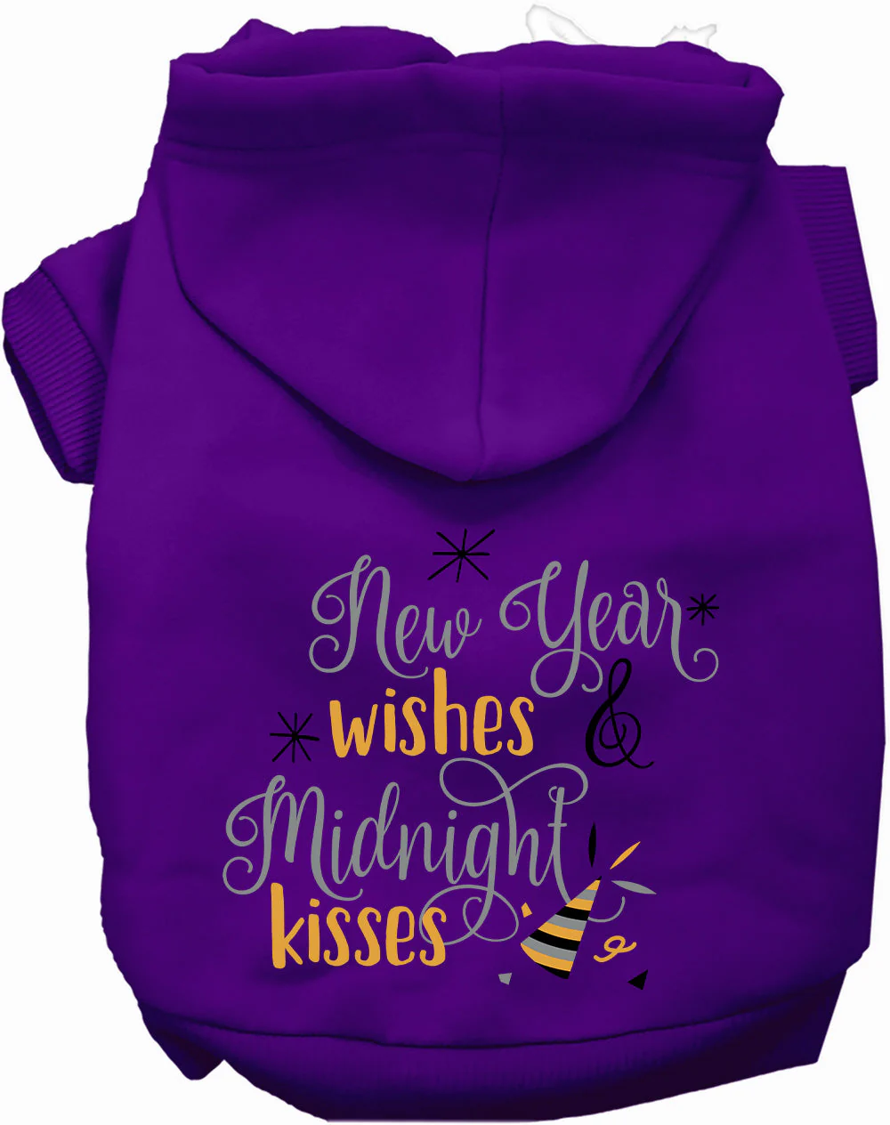 Midnight Kisses New Years Pet Hoodie - Image 10