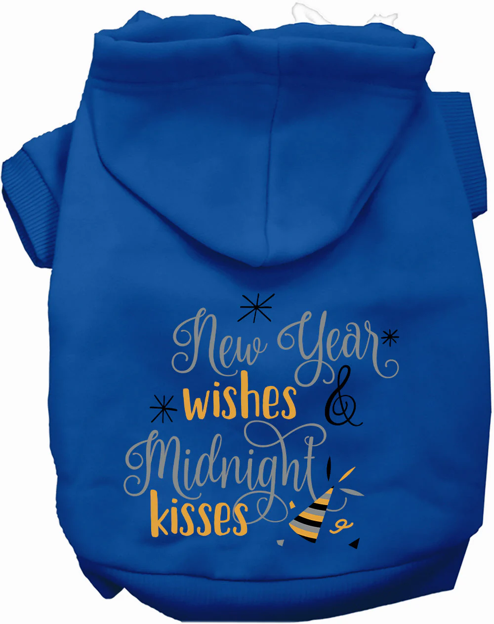 Midnight Kisses New Years Pet Hoodie - Image 3