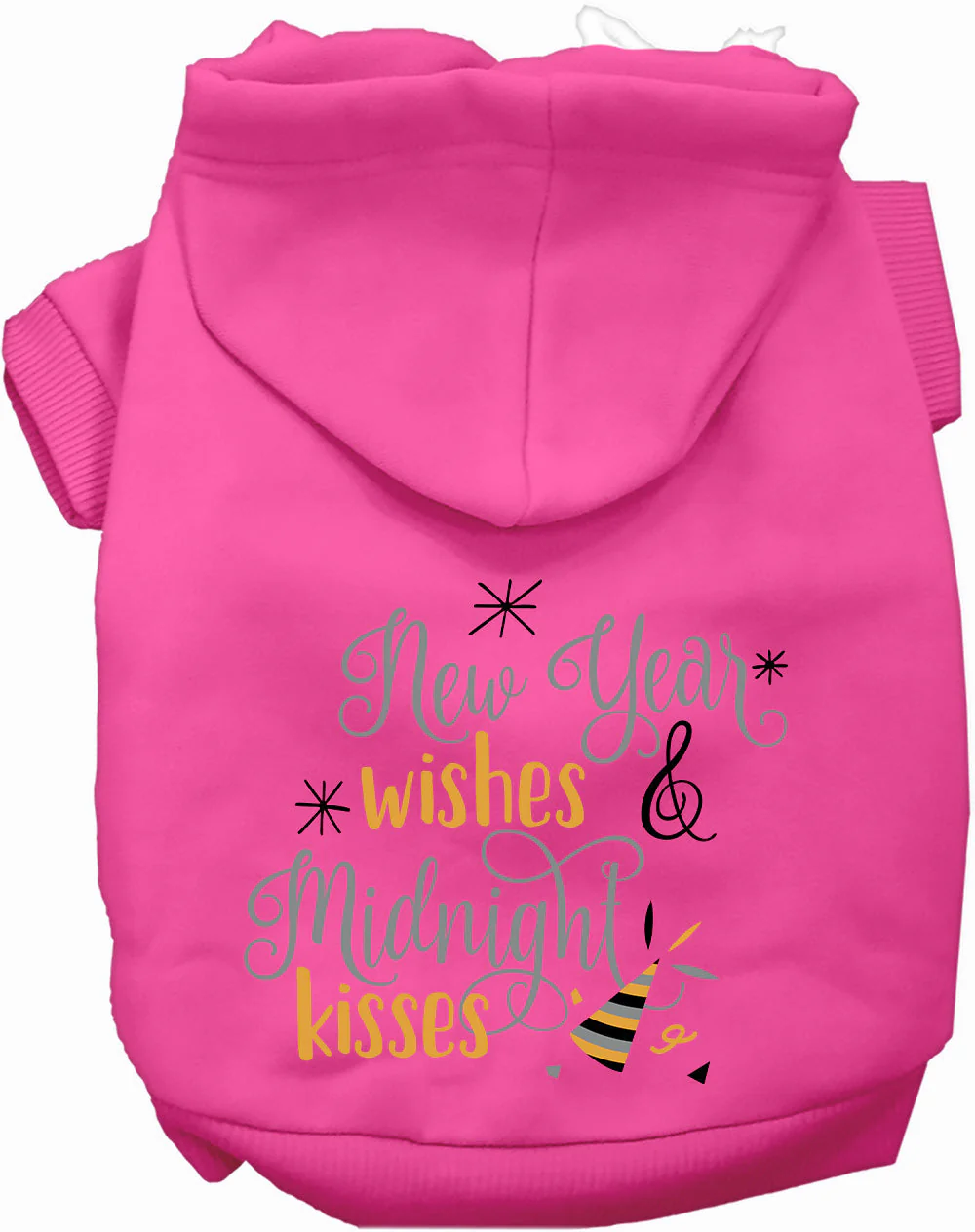 Midnight Kisses New Years Pet Hoodie - Image 4