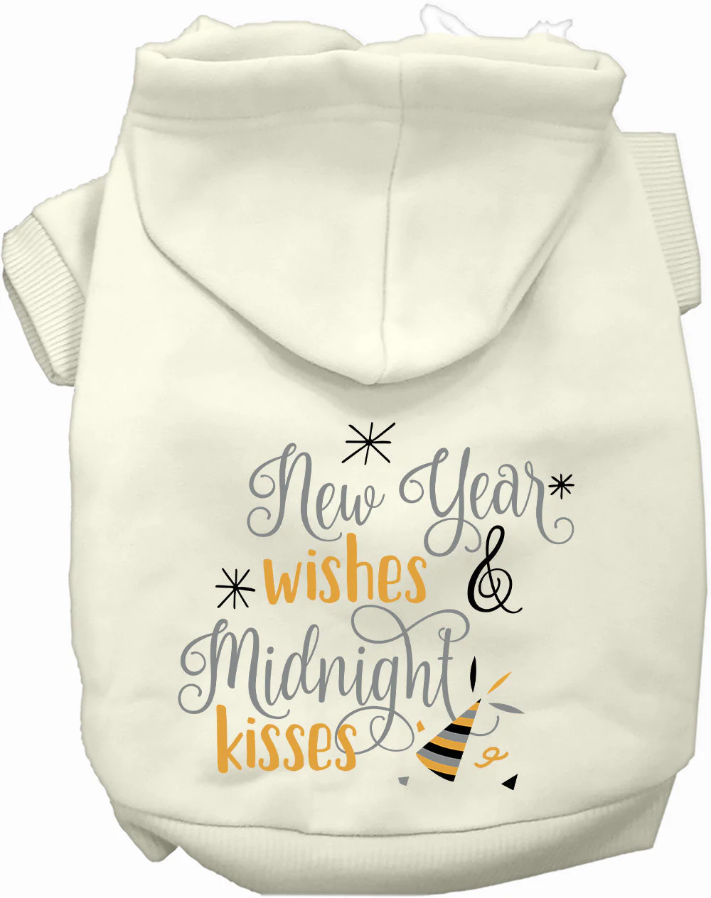 Midnight Kisses New Years Pet Hoodie - Image 6