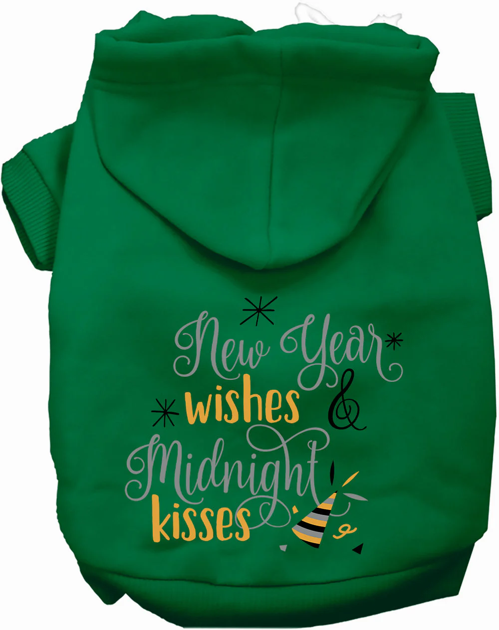 Midnight Kisses New Years Pet Hoodie - Image 7