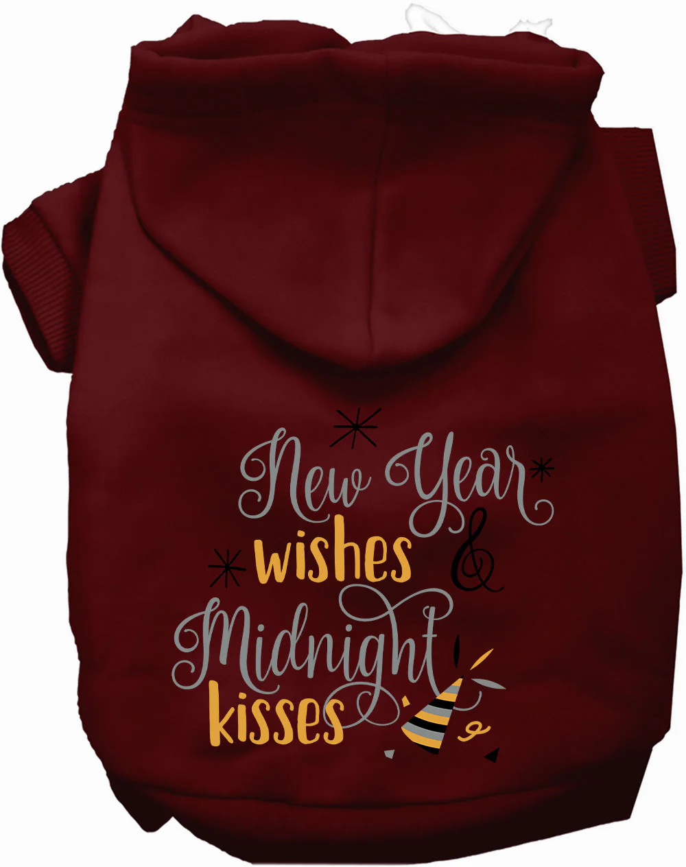 Midnight Kisses New Years Pet Hoodie - Image 8