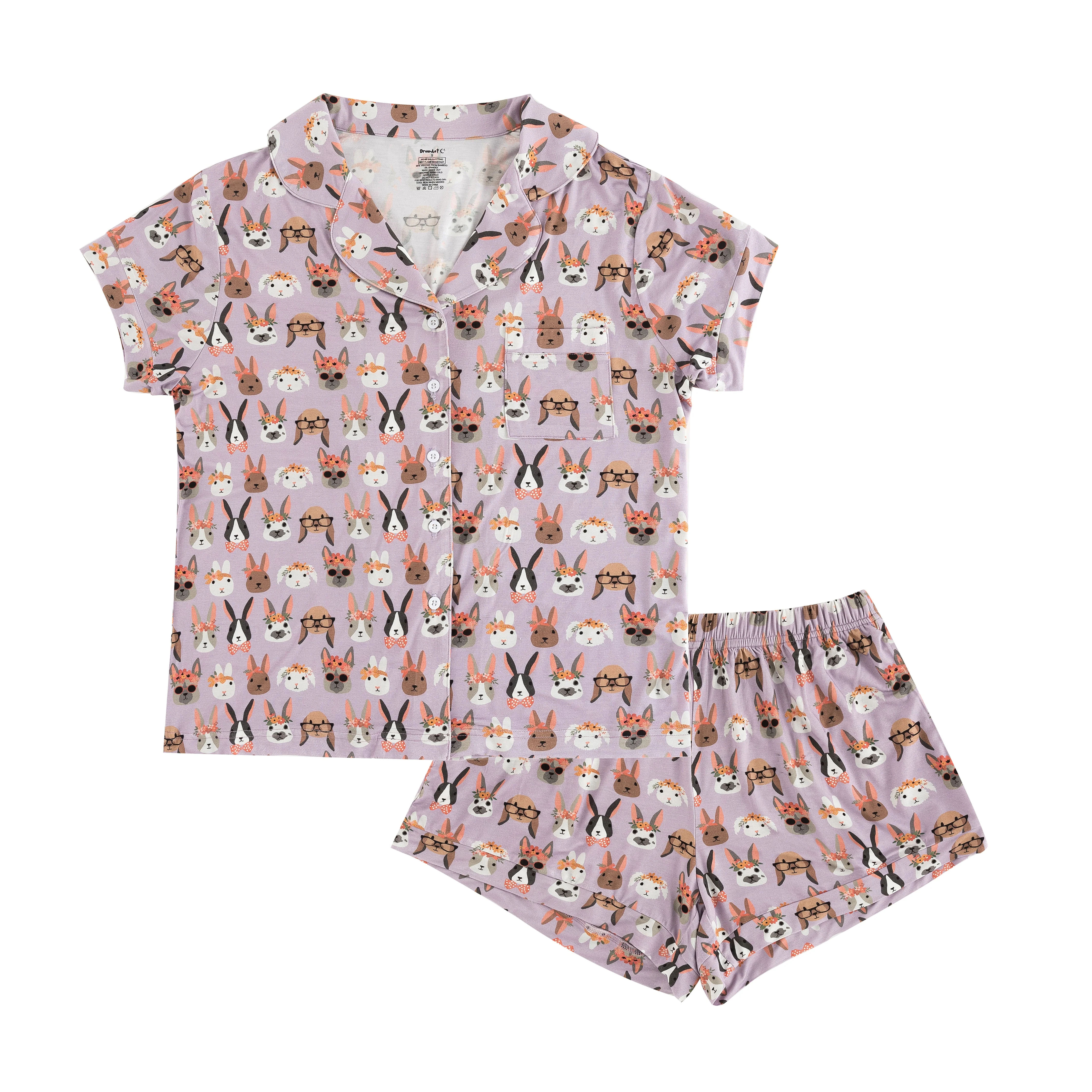 Midsummer Bunnies (Women's Short Sleeve PJ) - Image 2