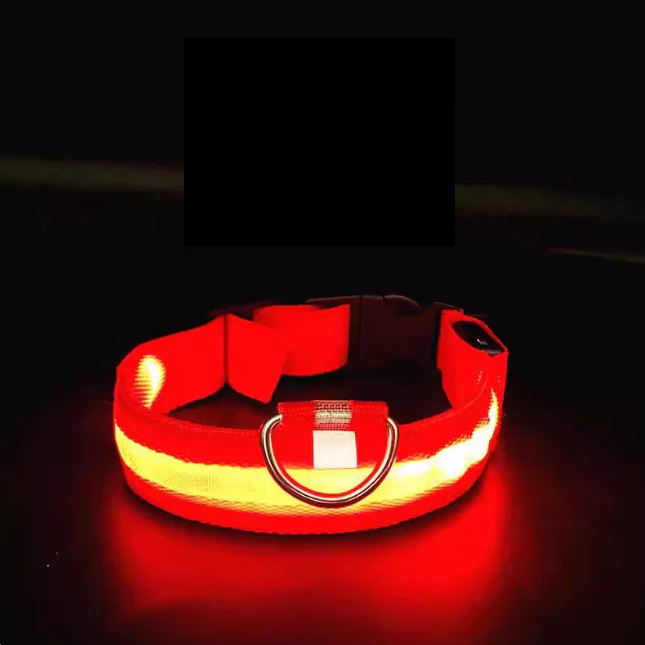Milou & Lumi LED Glowing Pet Collar - Red - Image 2