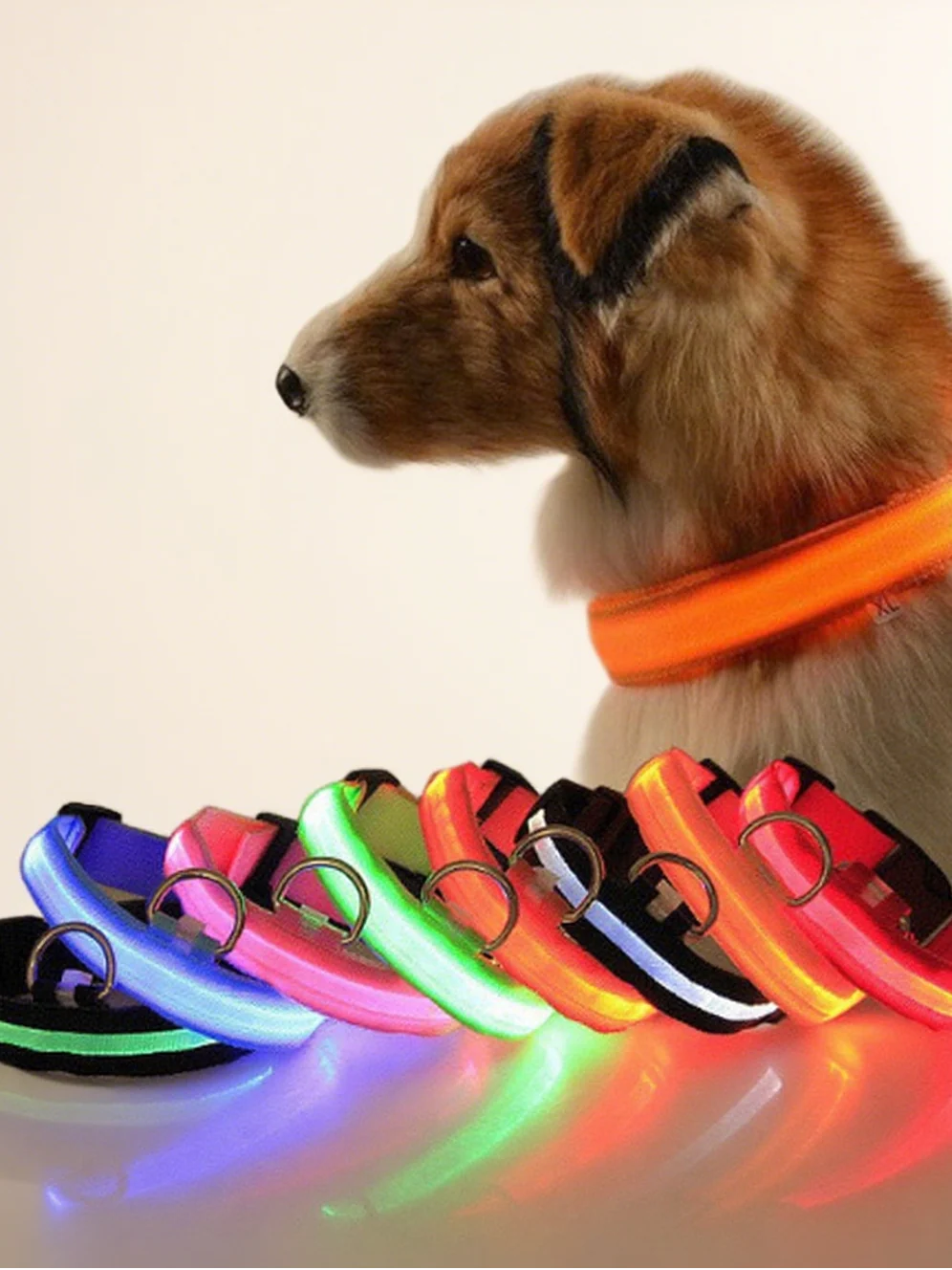 Milou & Lumi LED Glowing Pet Collar - Red - Image 3