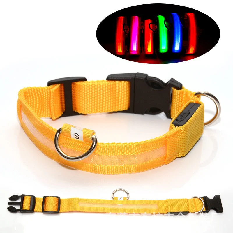 Milou & Lumi LED Glowing Pet Collar - Yellow - Image 3