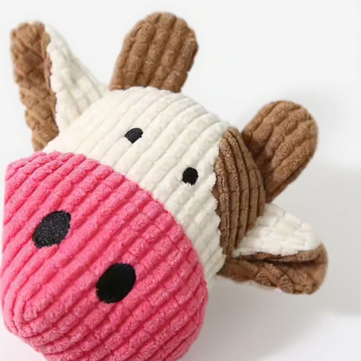 Milou & Lumi Pet Plush Squeaky Toy - Cow - Image 2