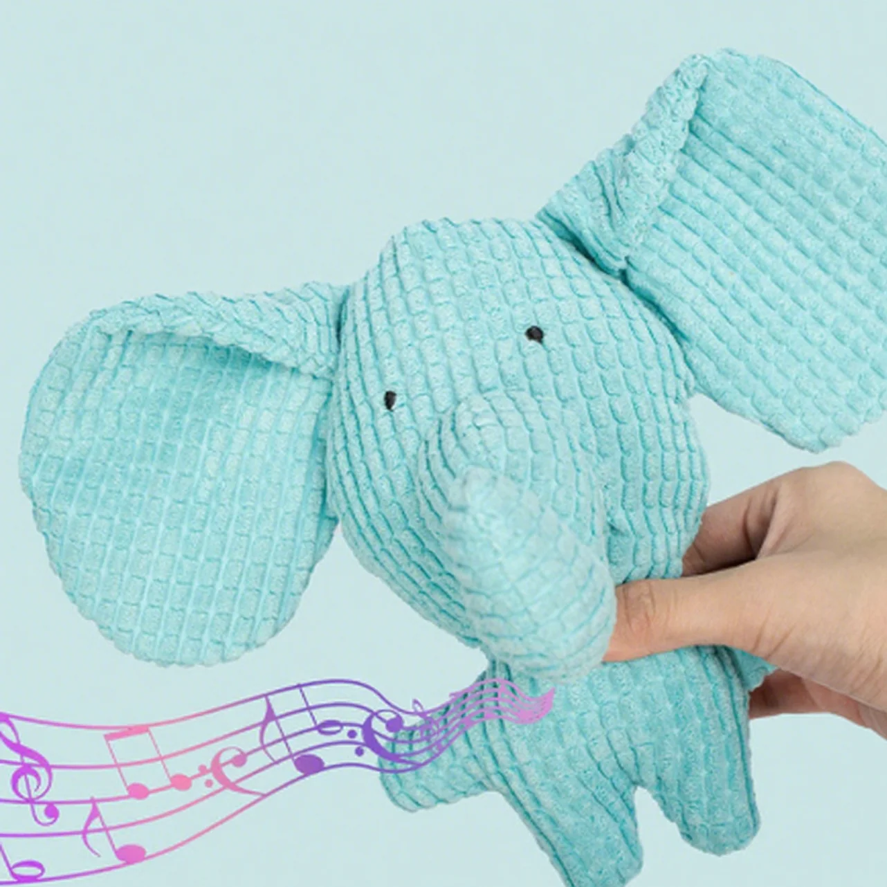 Milou & Lumi Pet Plush Squeaky Toy - Elephant - Image 4