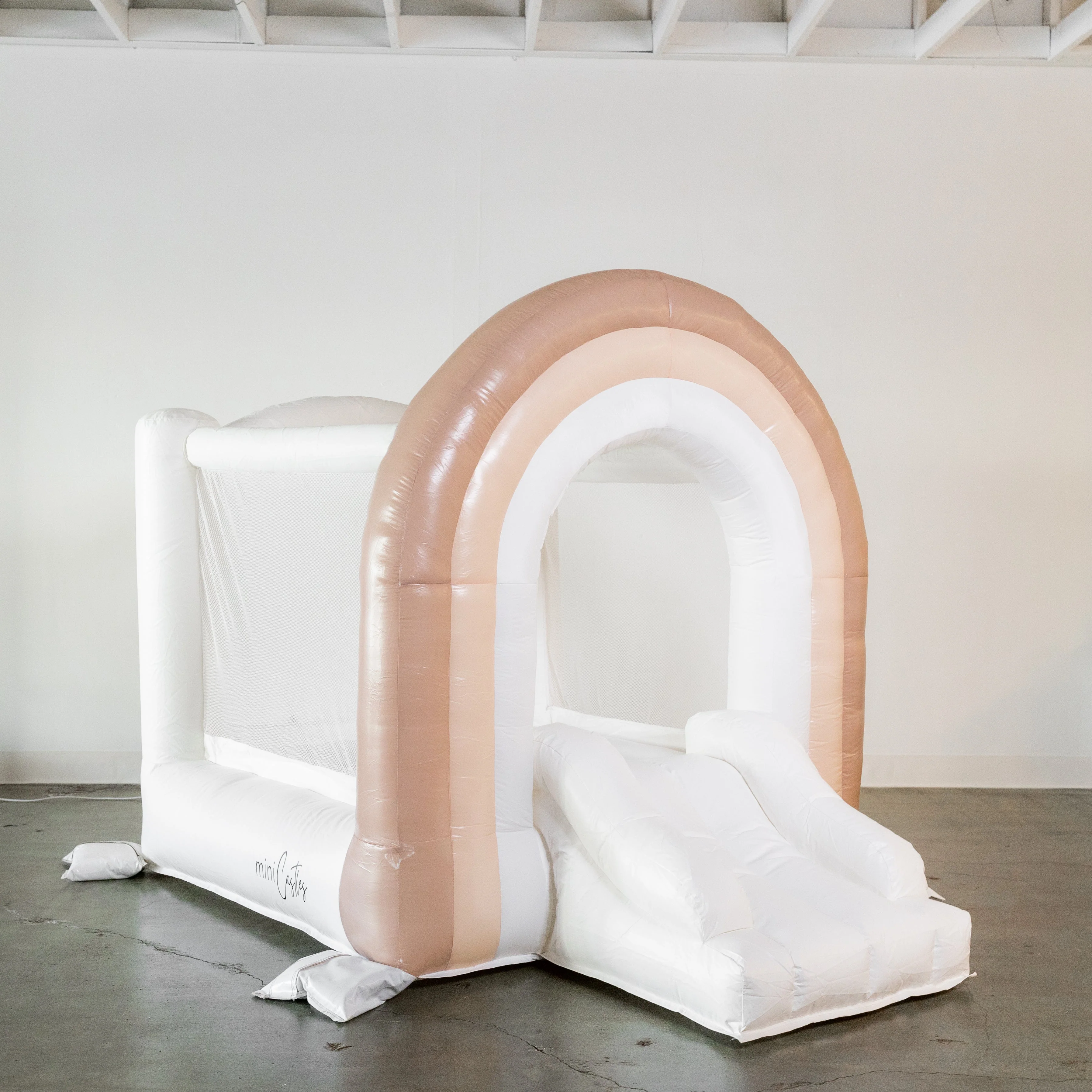 Mini Boho - Beige Rainbow Bounce House - Image 2