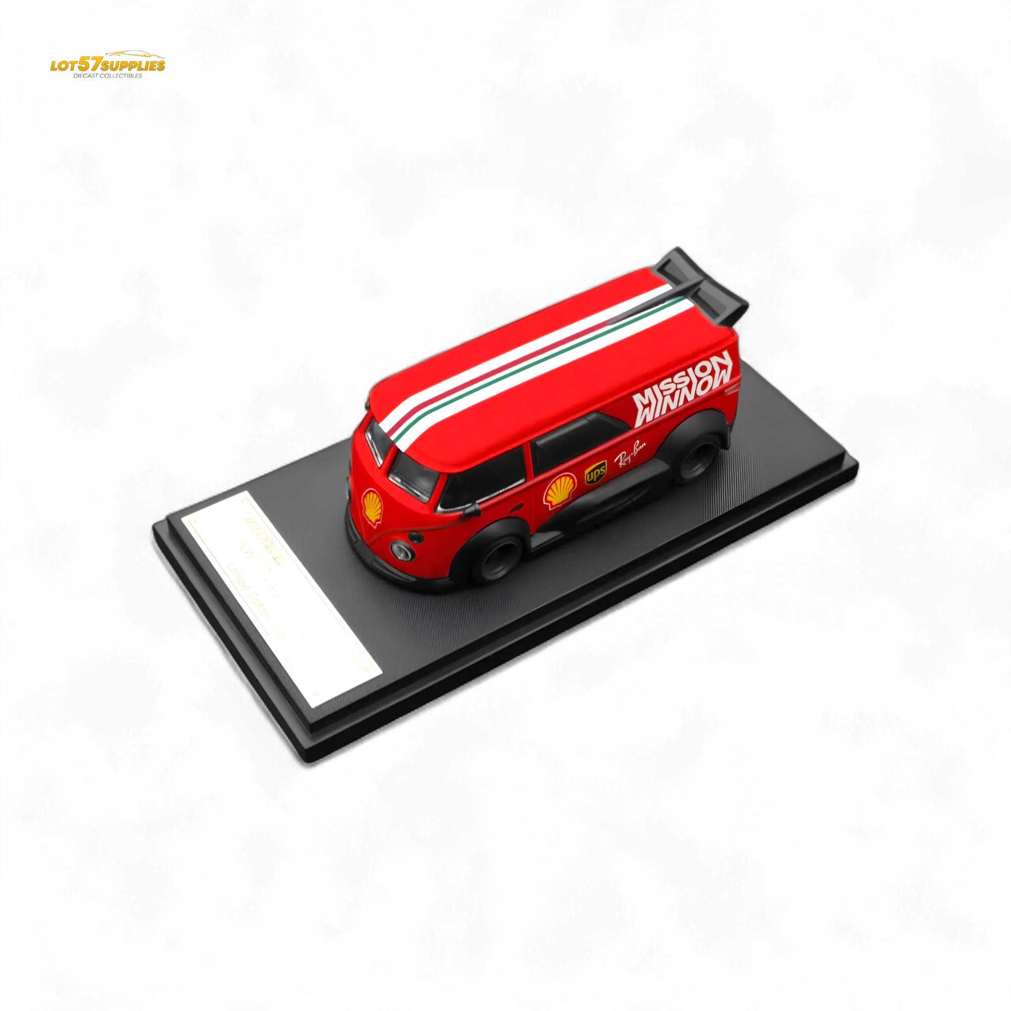 Mini Dream Volkswagen T1 RWB Van Red WM Livery 1:64 - Image 2