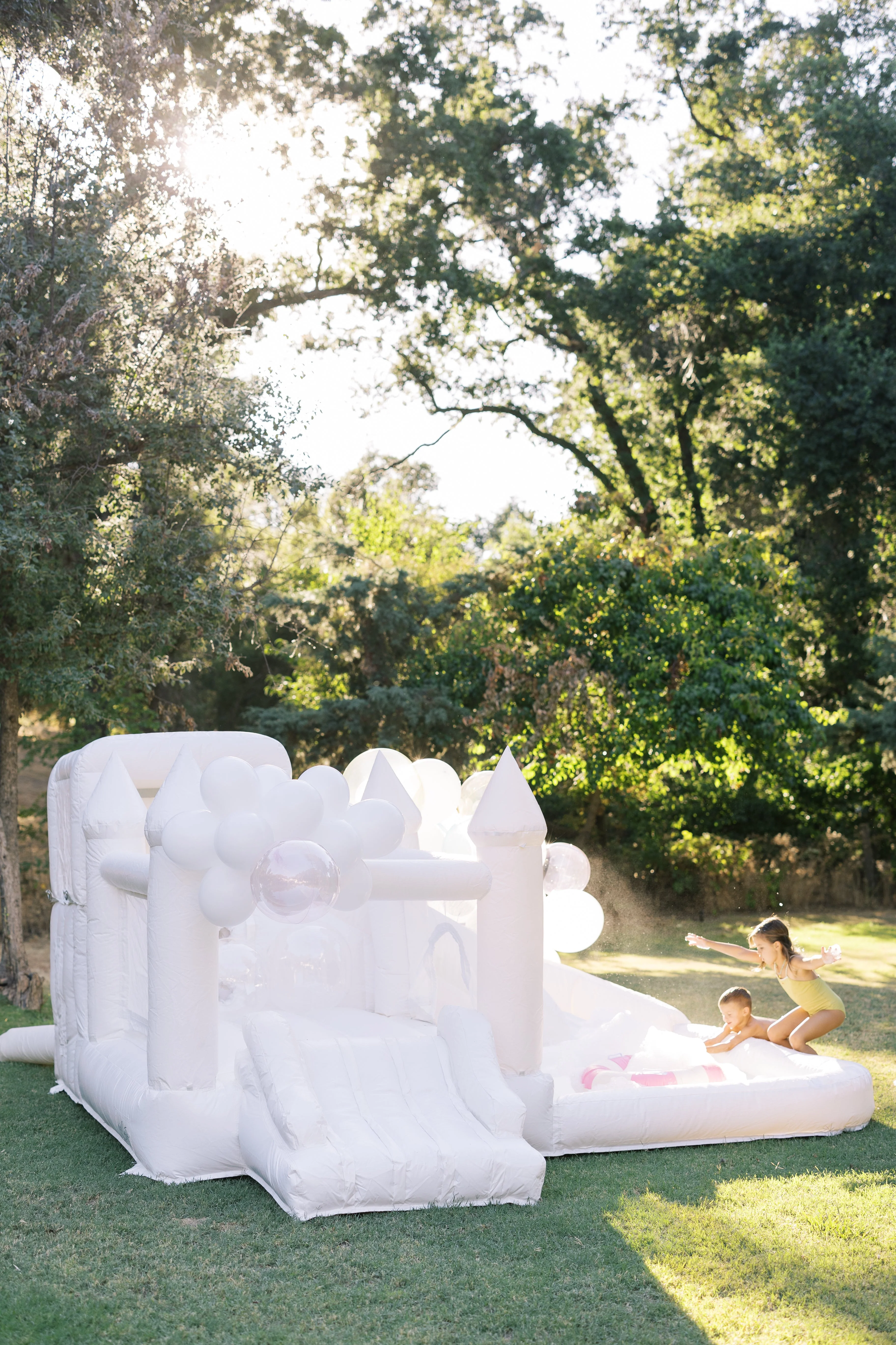 Mini Ella - White COMBO Bounce and Splash Water Slide - Image 2