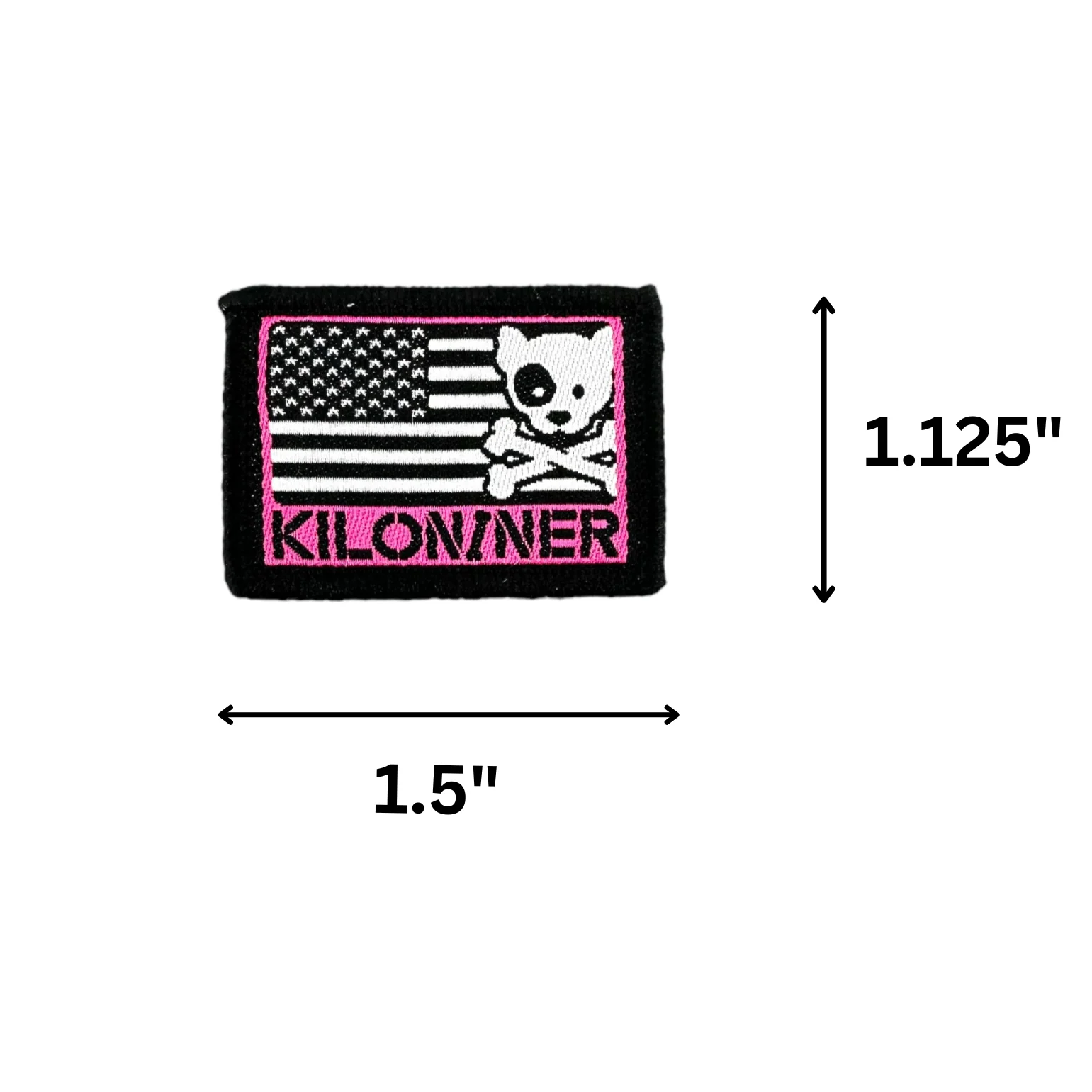 MINI FREEDOM DOG & CROSSBONES LOGO Woven Morale Patch - Image 5
